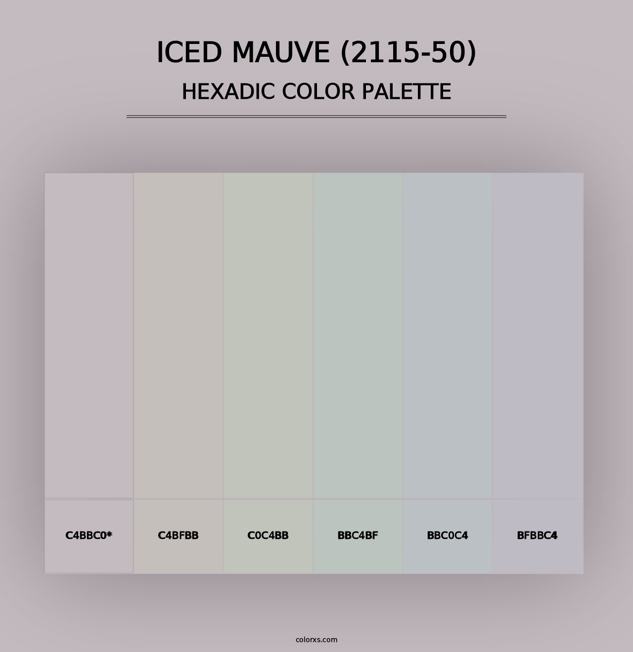 Iced Mauve (2115-50) - Hexadic Color Palette