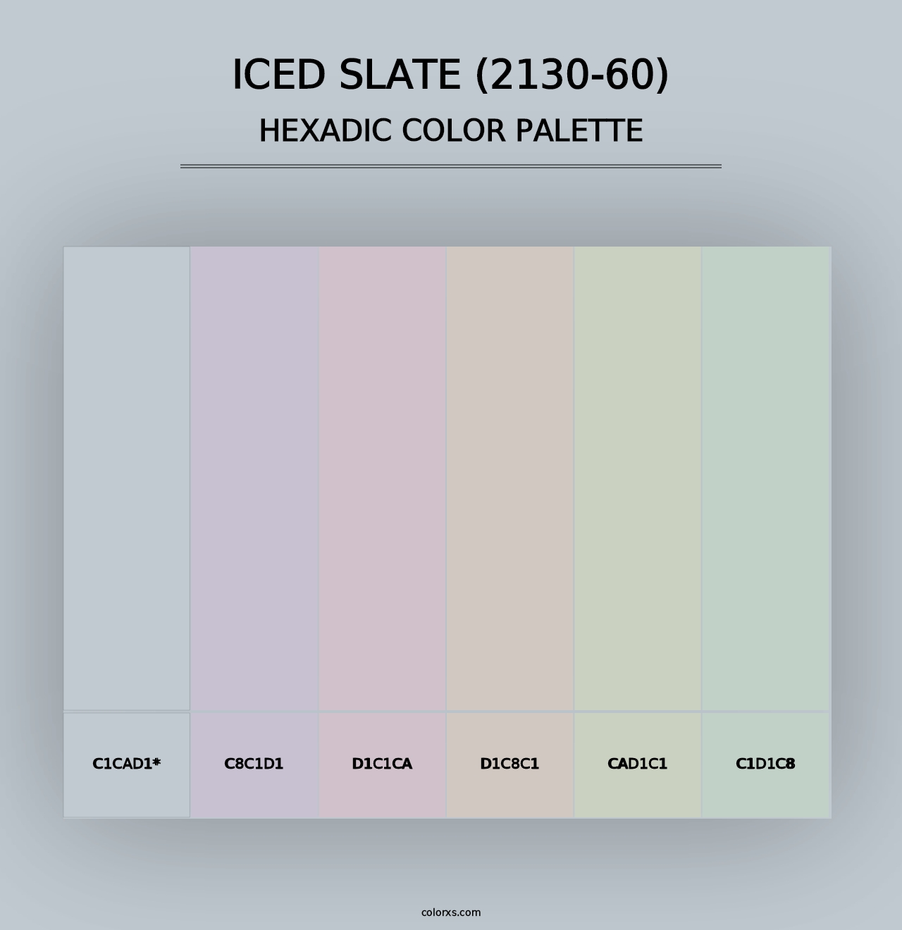 Iced Slate (2130-60) - Hexadic Color Palette