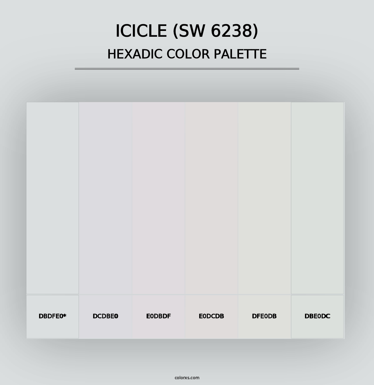 Icicle (SW 6238) - Hexadic Color Palette