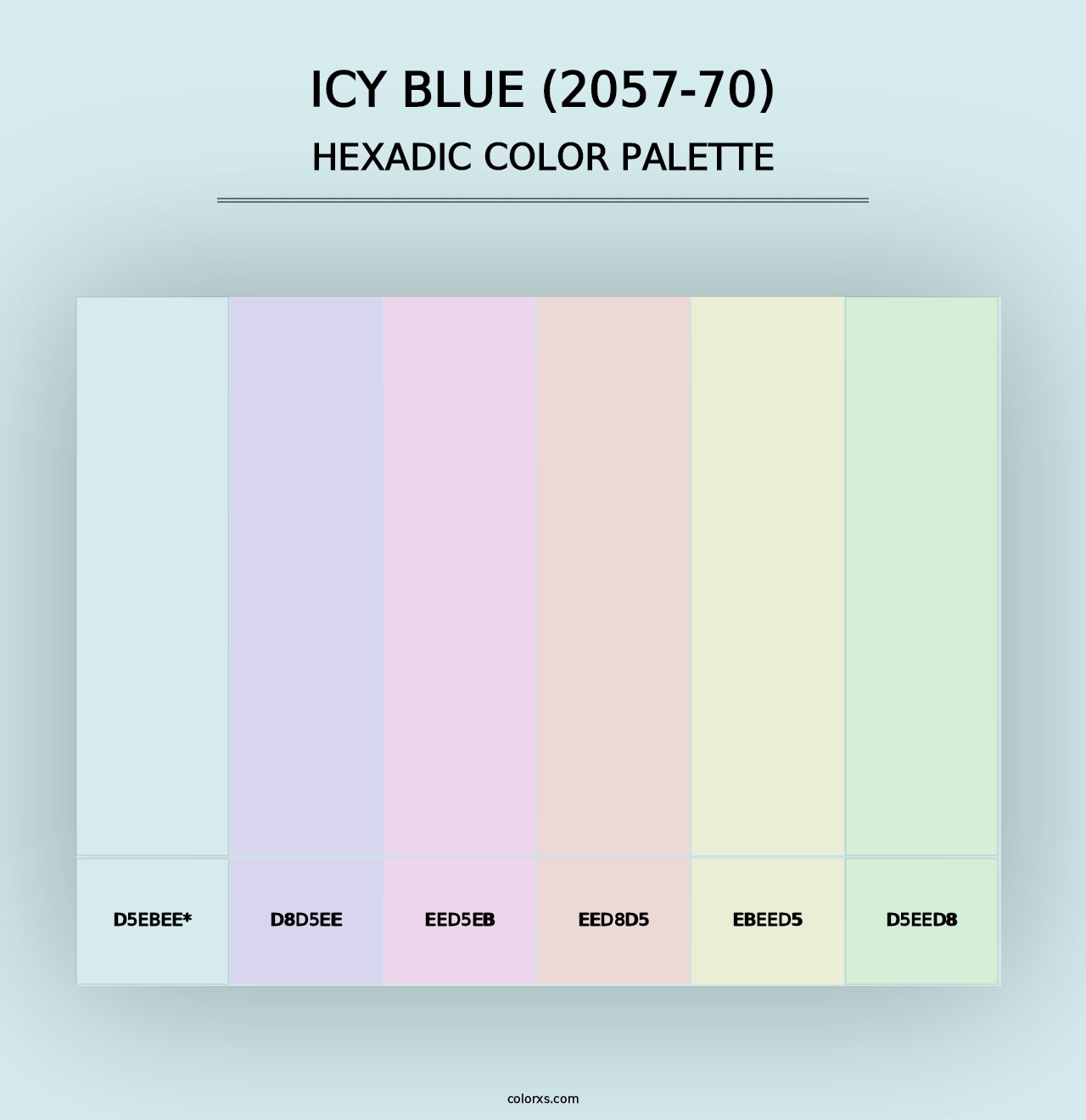 Icy Blue (2057-70) - Hexadic Color Palette