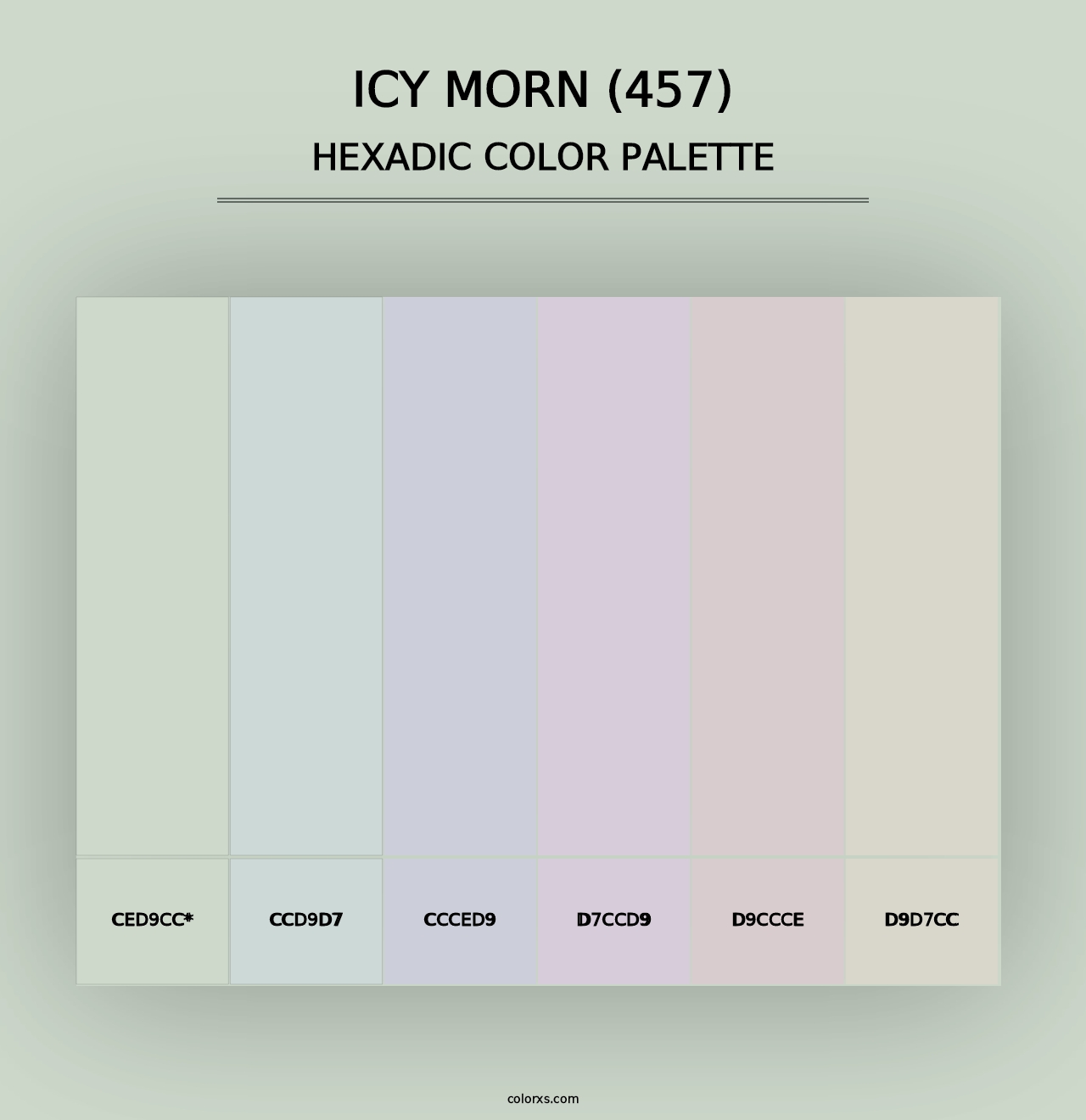 Icy Morn (457) - Hexadic Color Palette