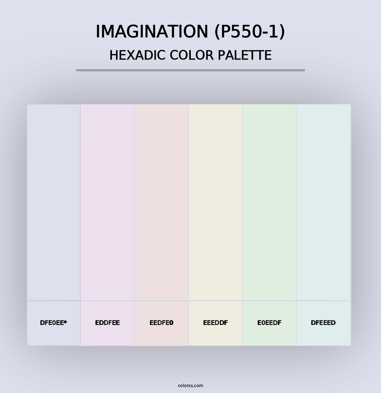 Imagination (P550-1) - Hexadic Color Palette