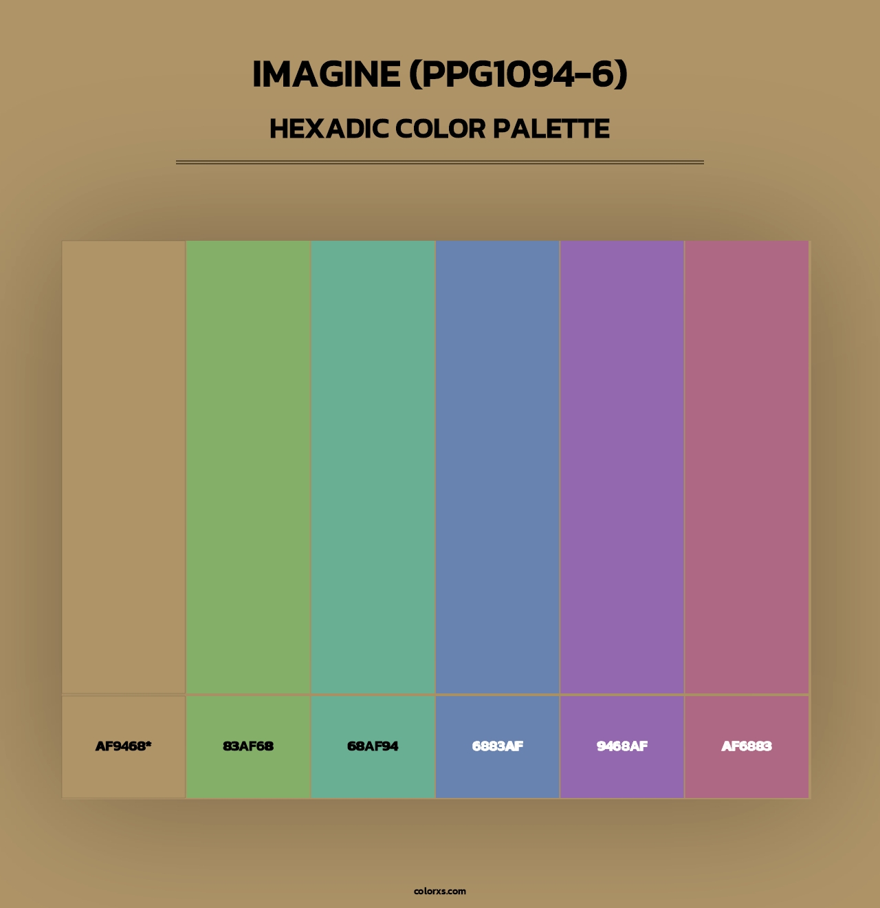 Imagine (PPG1094-6) - Hexadic Color Palette