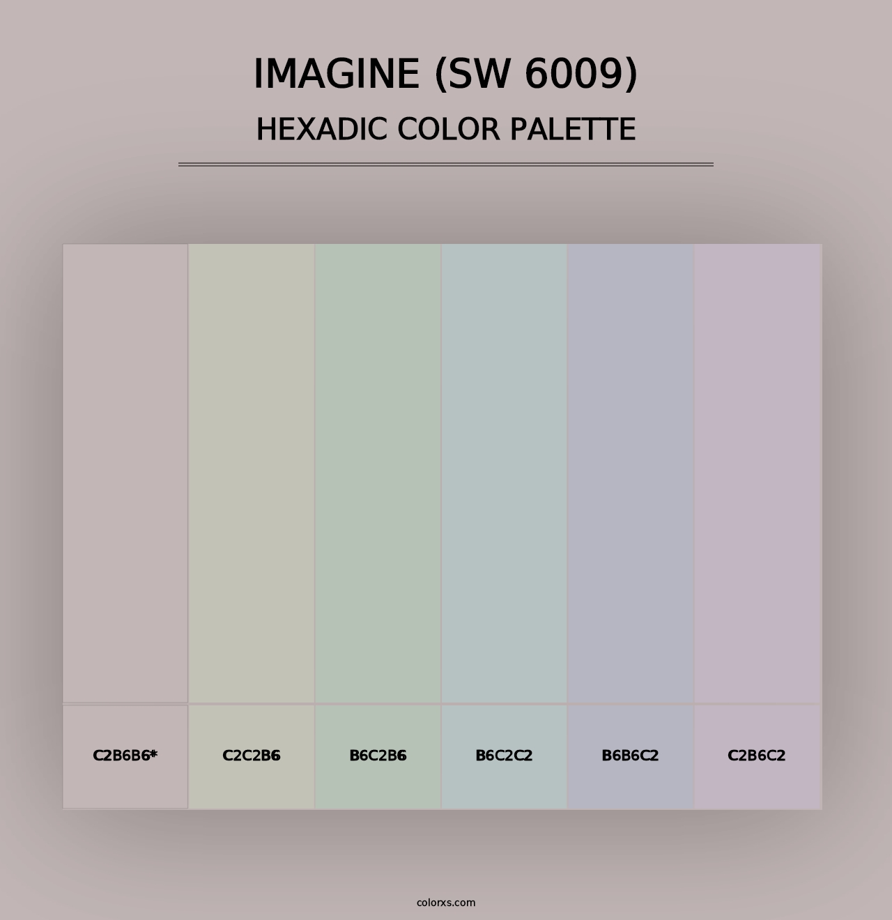 Imagine (SW 6009) - Hexadic Color Palette