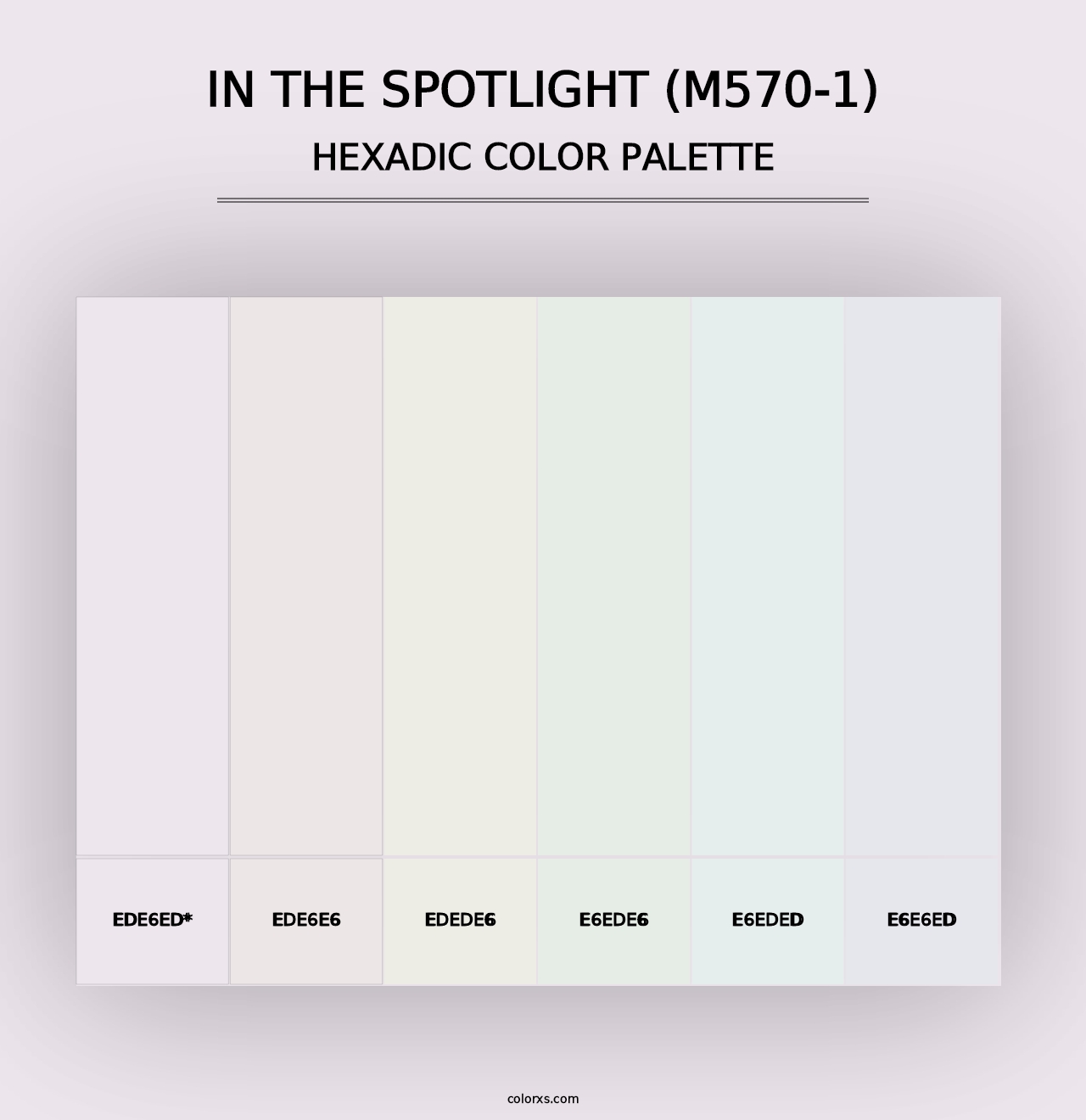 In The Spotlight (M570-1) - Hexadic Color Palette