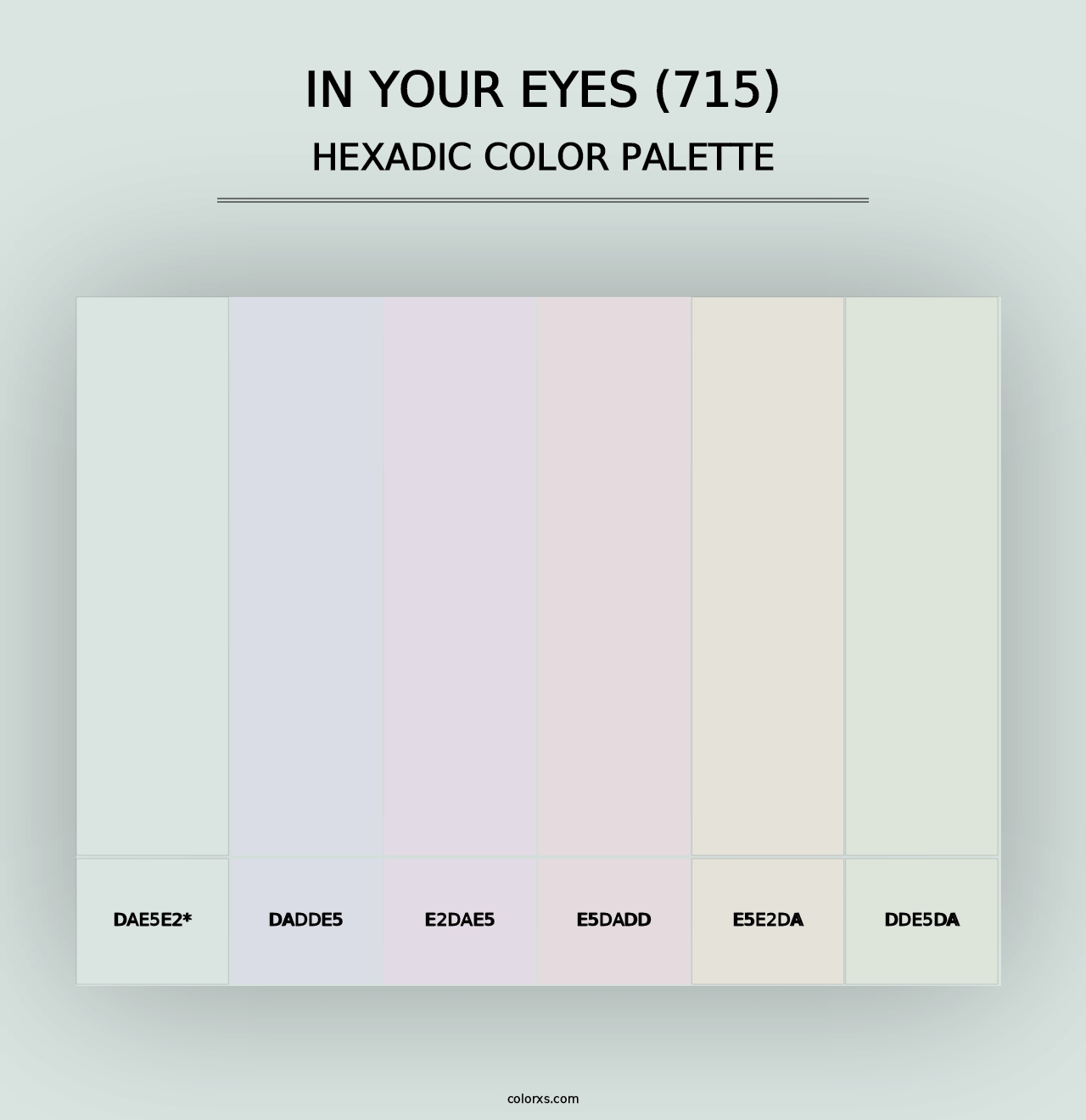 In Your Eyes (715) - Hexadic Color Palette