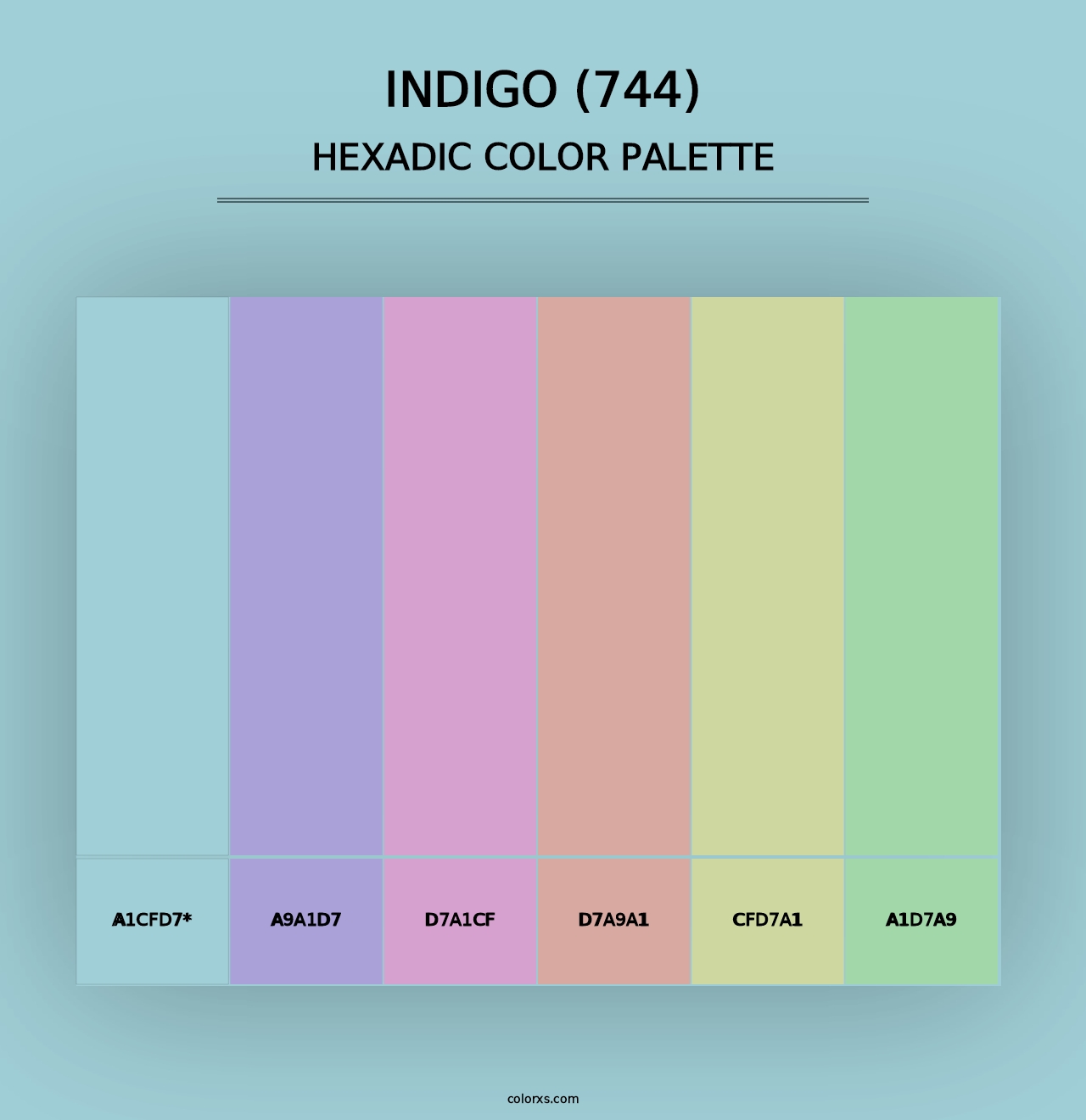 Indigo (744) - Hexadic Color Palette