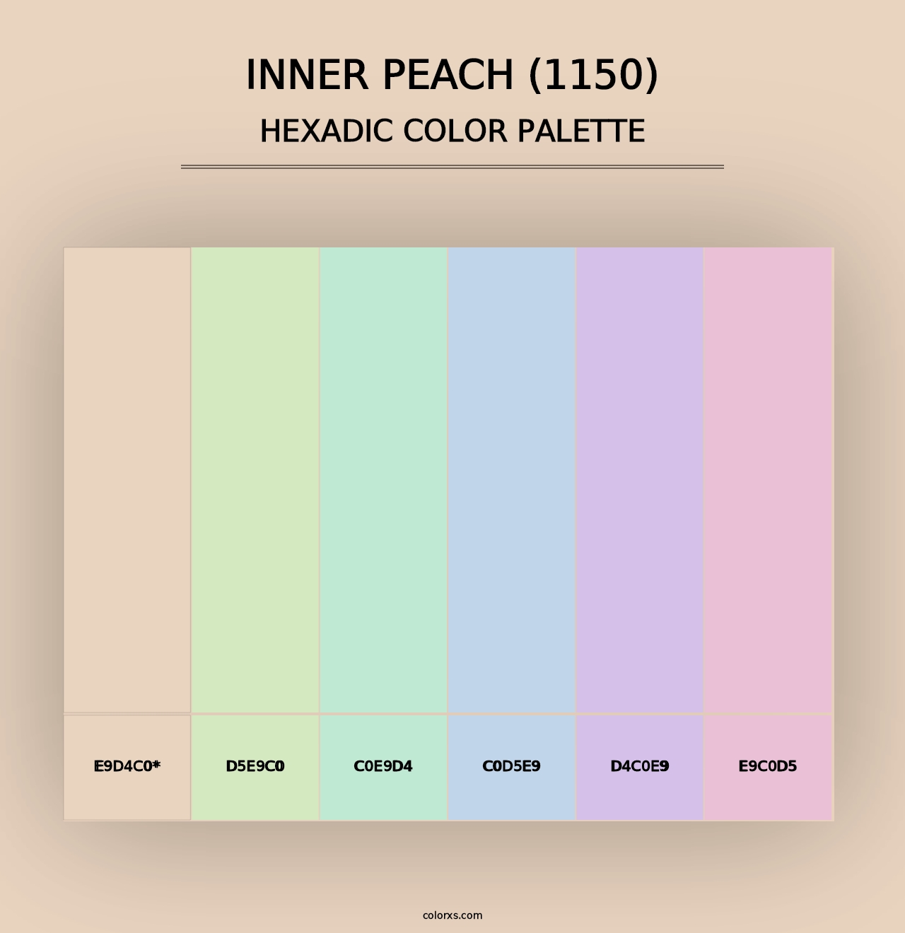 Inner Peach (1150) - Hexadic Color Palette