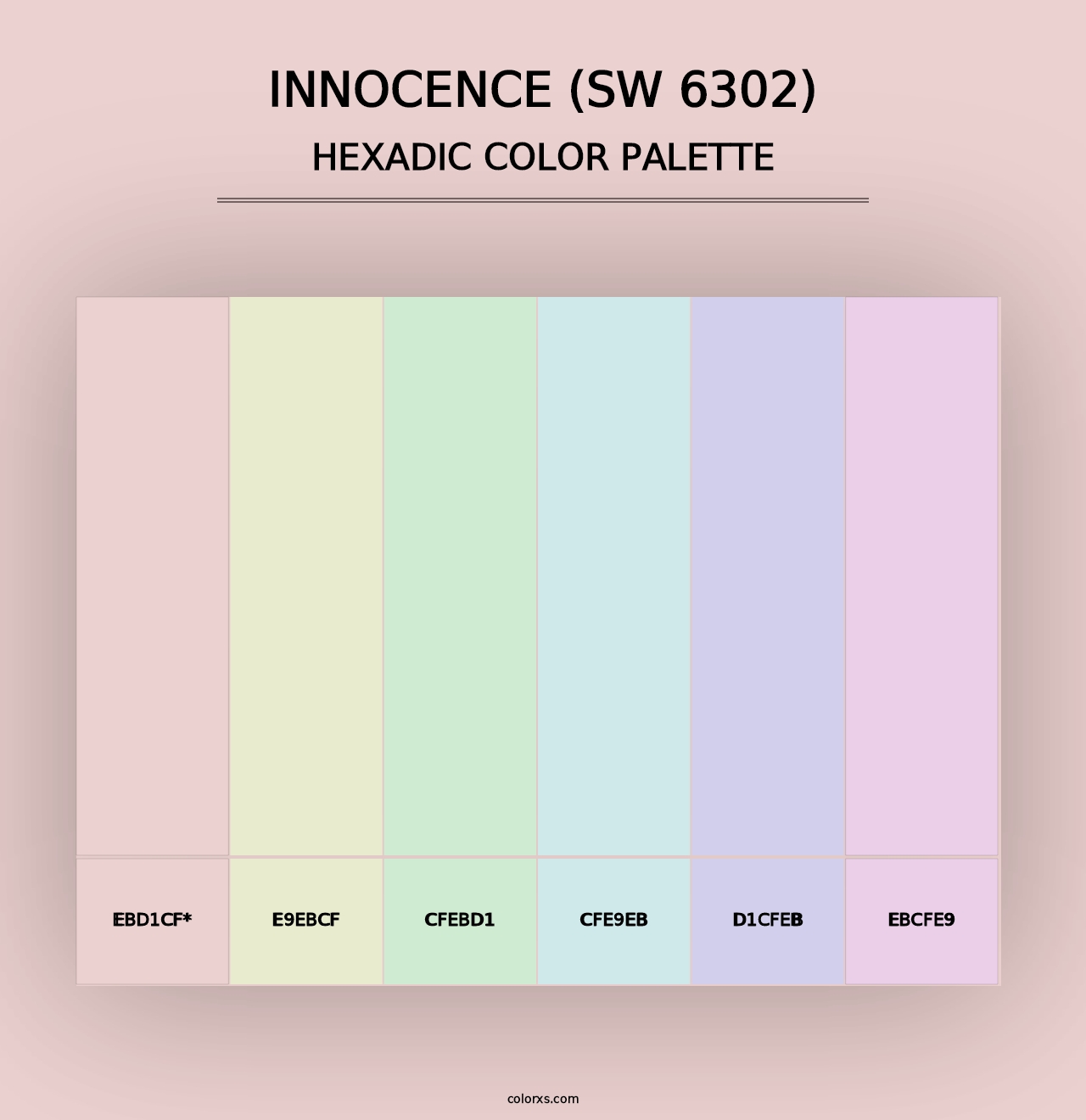 Innocence (SW 6302) - Hexadic Color Palette