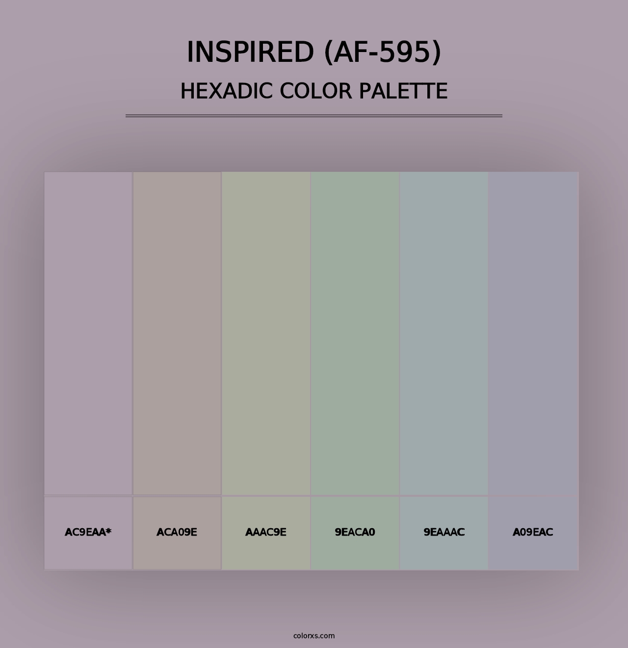 Inspired (AF-595) - Hexadic Color Palette