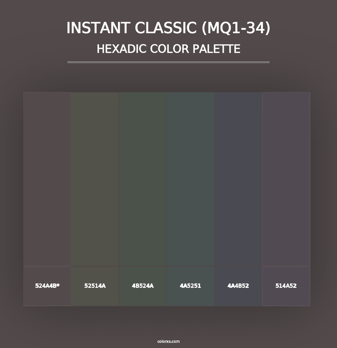 Instant Classic (MQ1-34) - Hexadic Color Palette