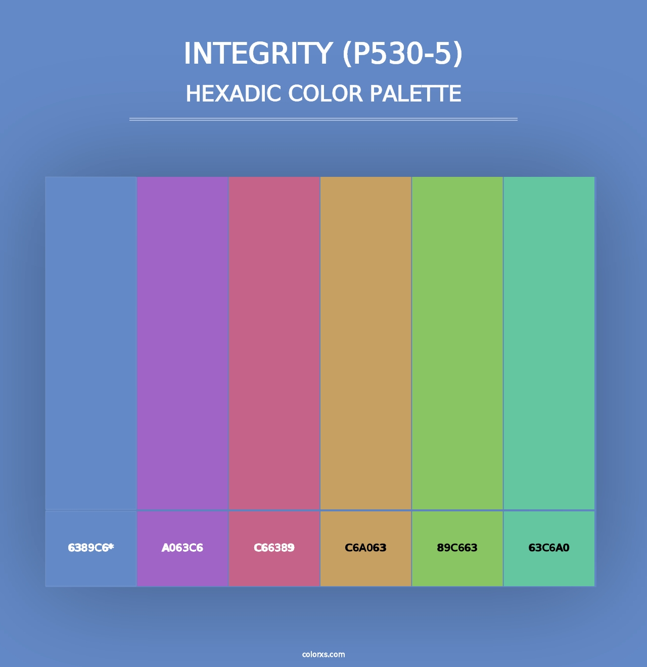 Integrity (P530-5) - Hexadic Color Palette