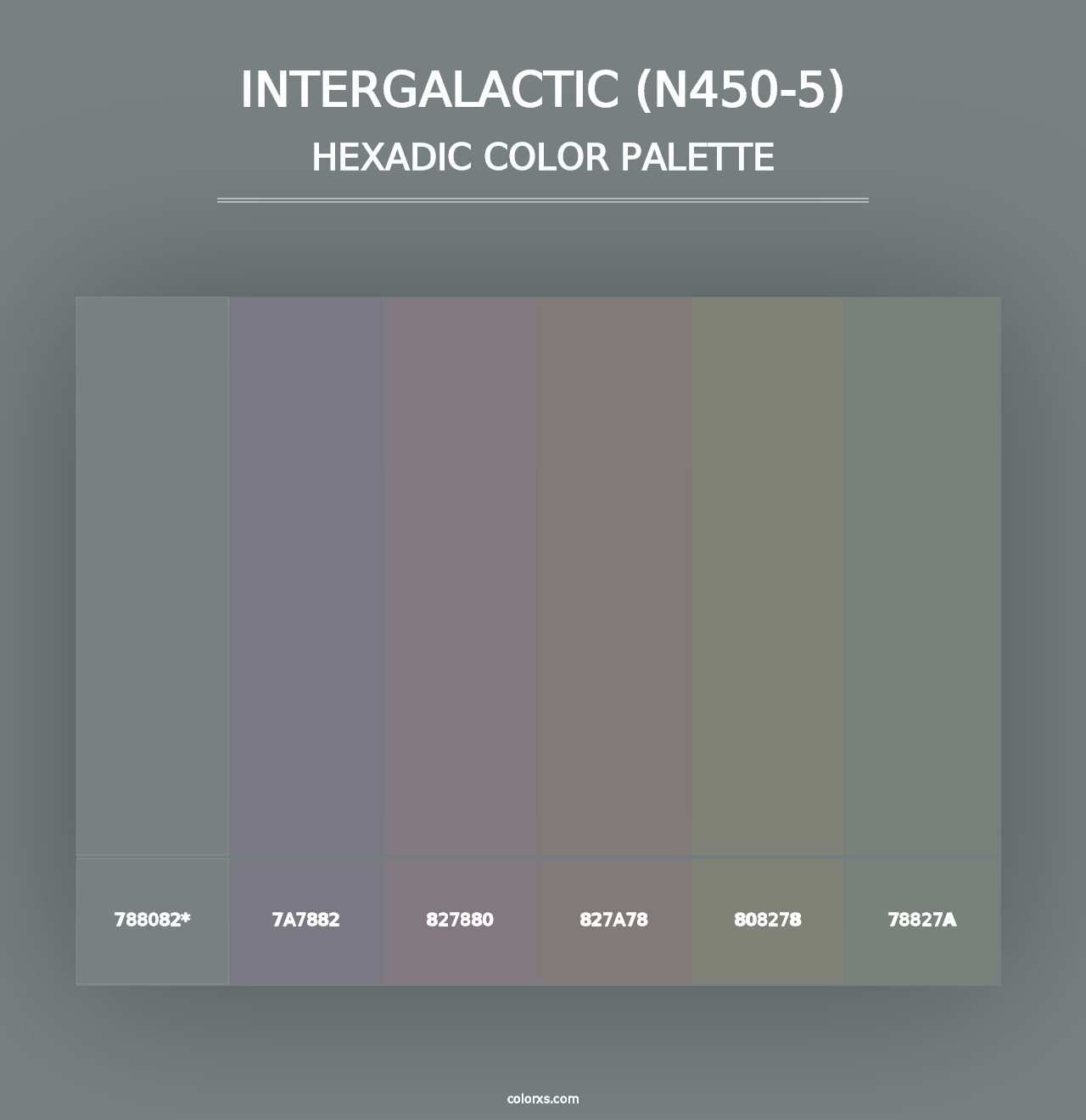 Intergalactic (N450-5) - Hexadic Color Palette