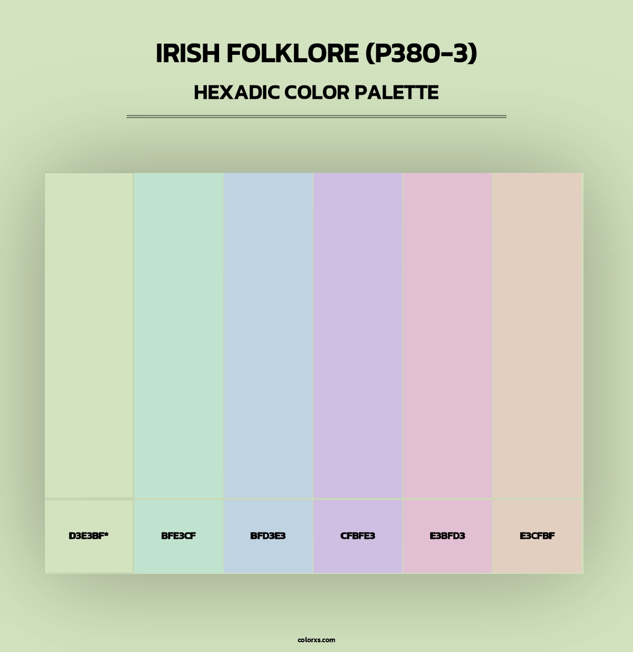 Irish Folklore (P380-3) - Hexadic Color Palette