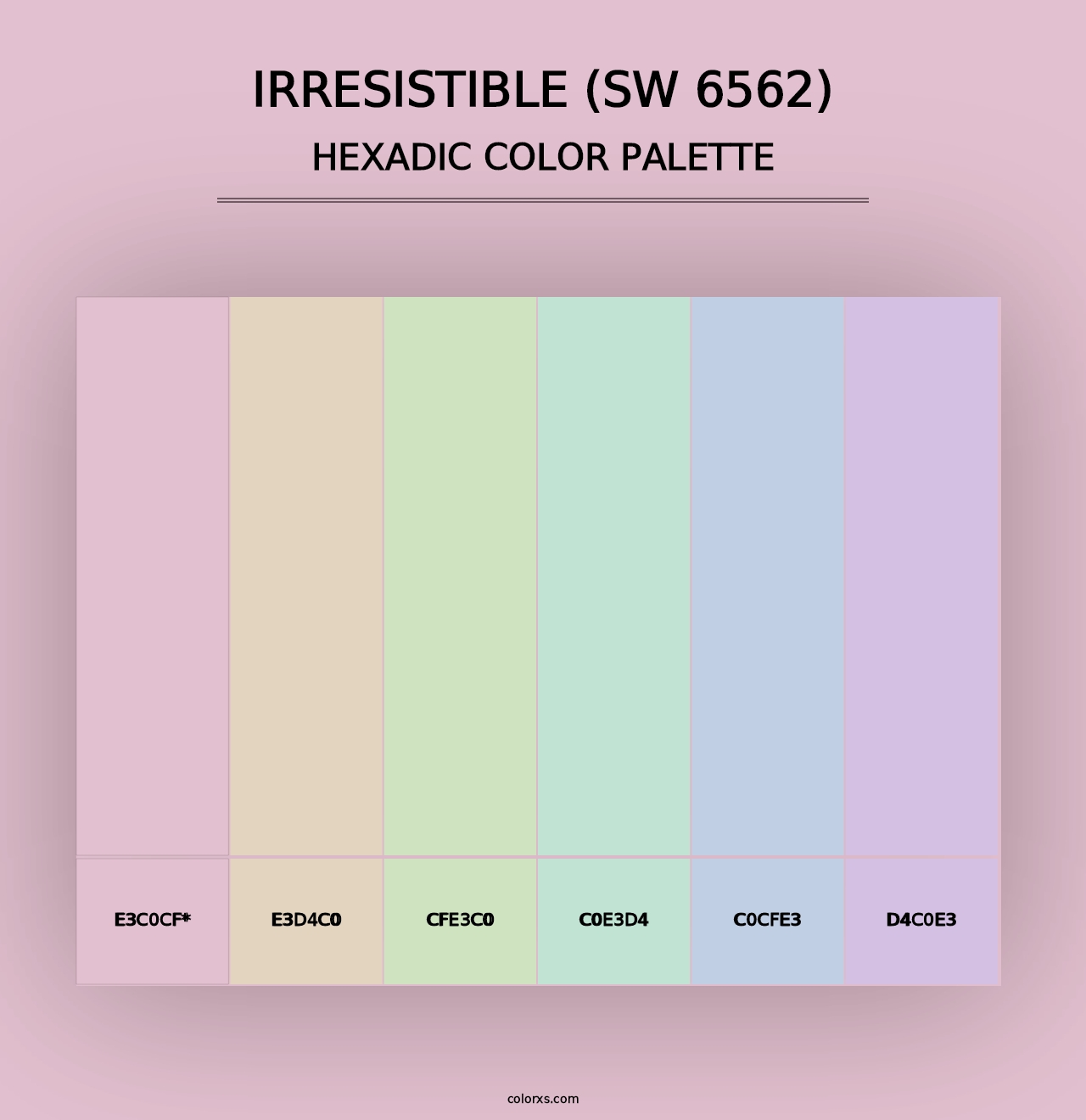 Irresistible (SW 6562) - Hexadic Color Palette