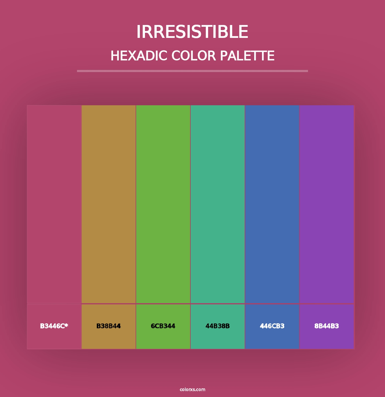 Irresistible - Hexadic Color Palette