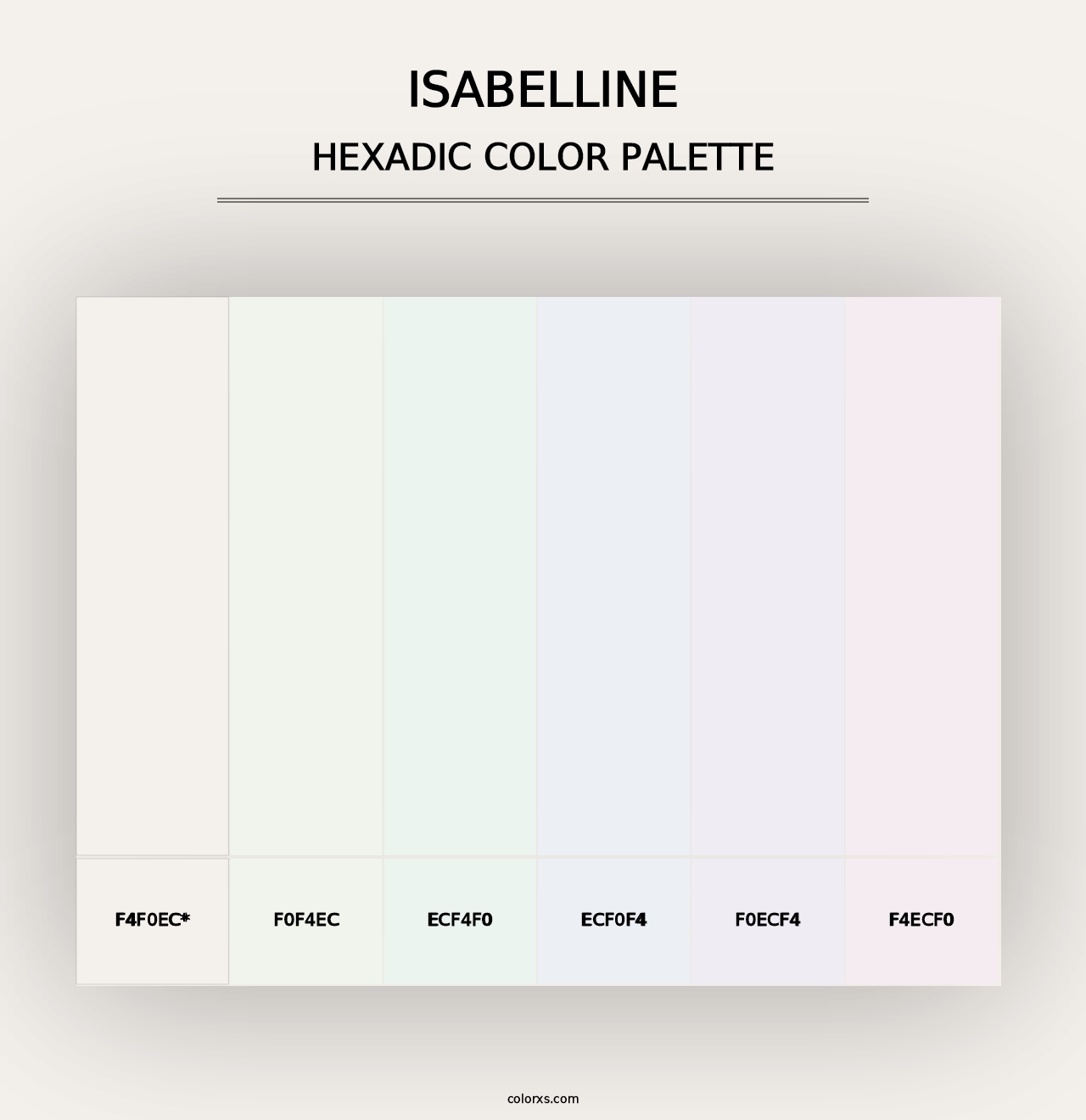 Isabelline - Hexadic Color Palette