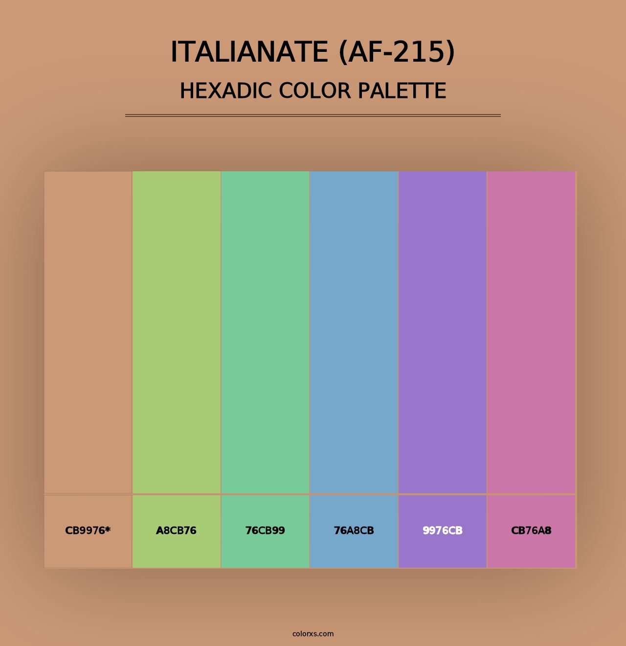 Italianate (AF-215) - Hexadic Color Palette