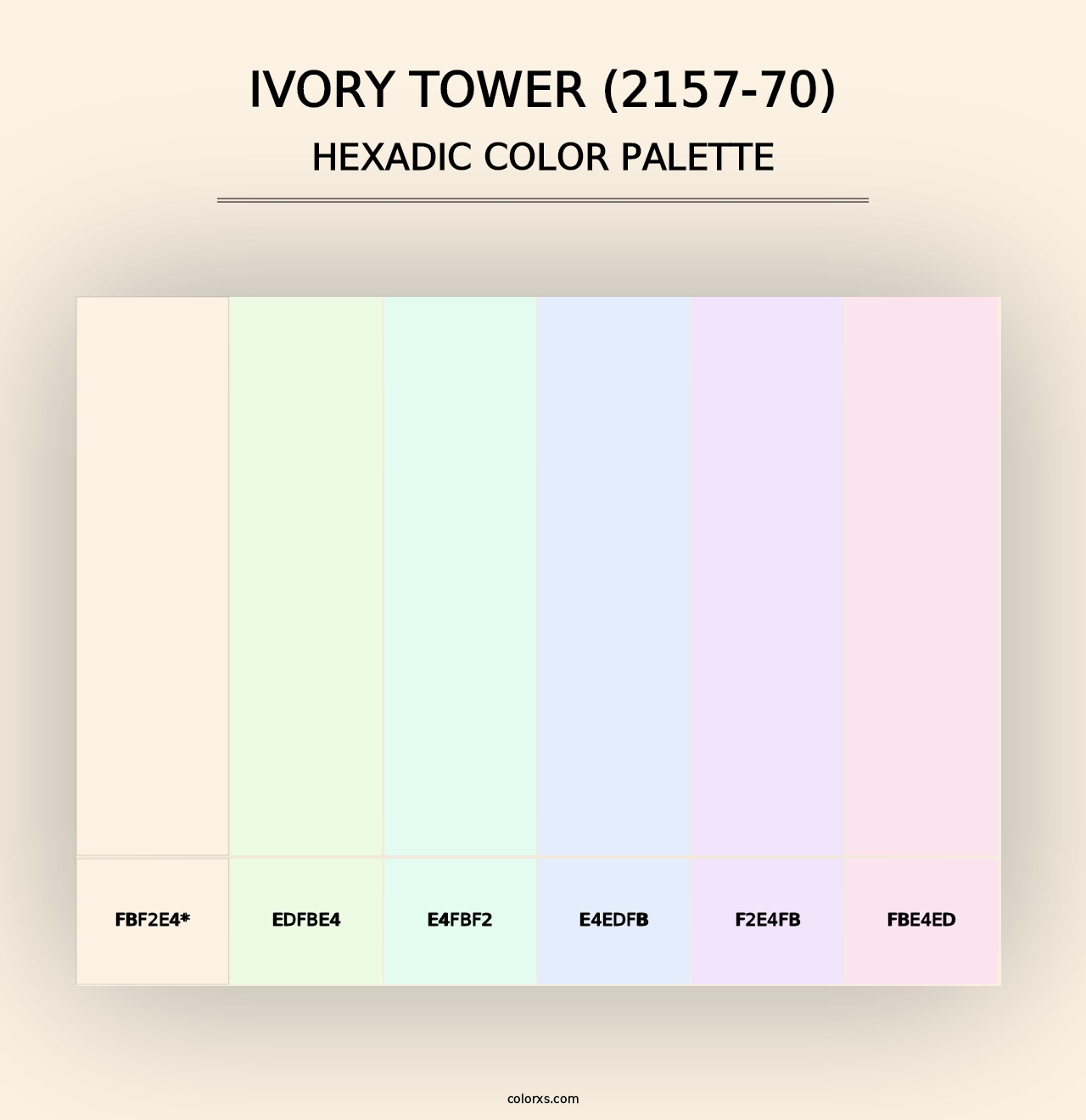 Ivory Tower (2157-70) - Hexadic Color Palette