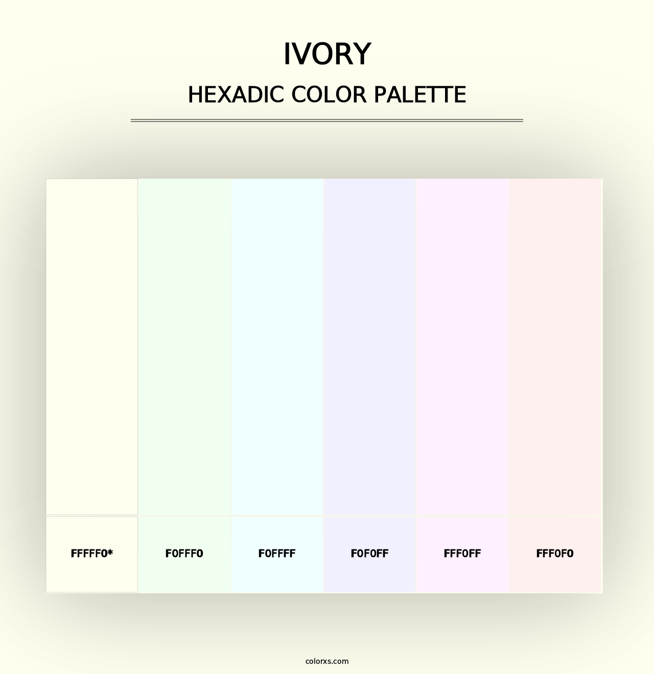 Ivory - Hexadic Color Palette