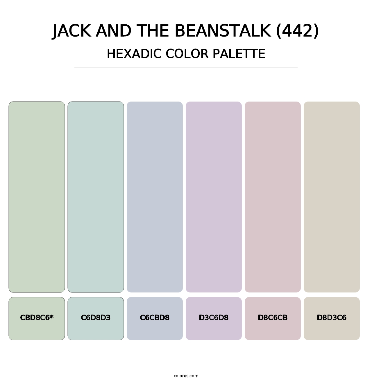 Jack and the Beanstalk (442) - Hexadic Color Palette