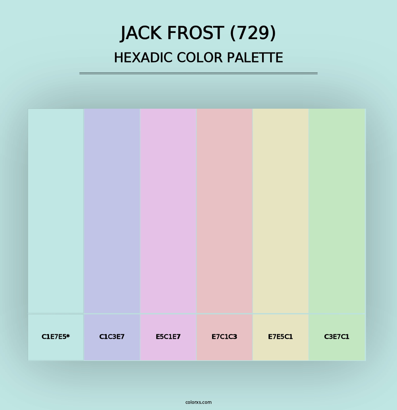 Jack Frost (729) - Hexadic Color Palette