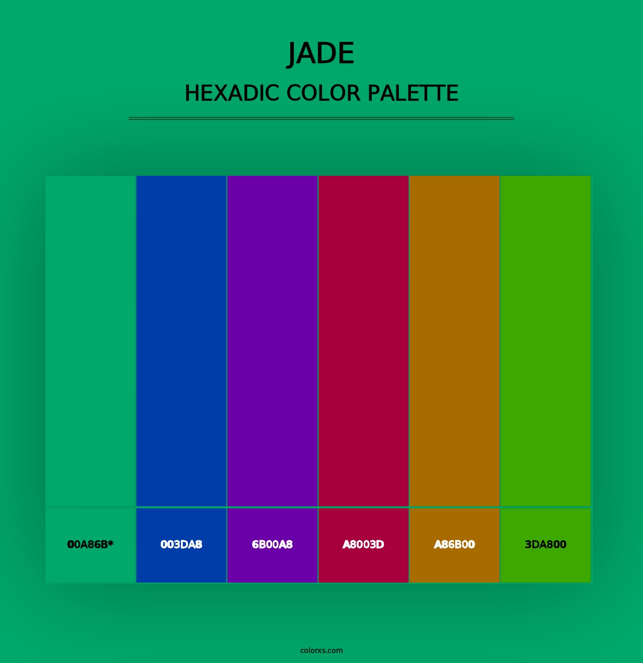 Jade - Hexadic Color Palette