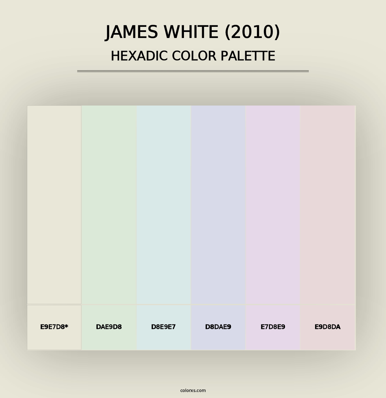 James White (2010) - Hexadic Color Palette