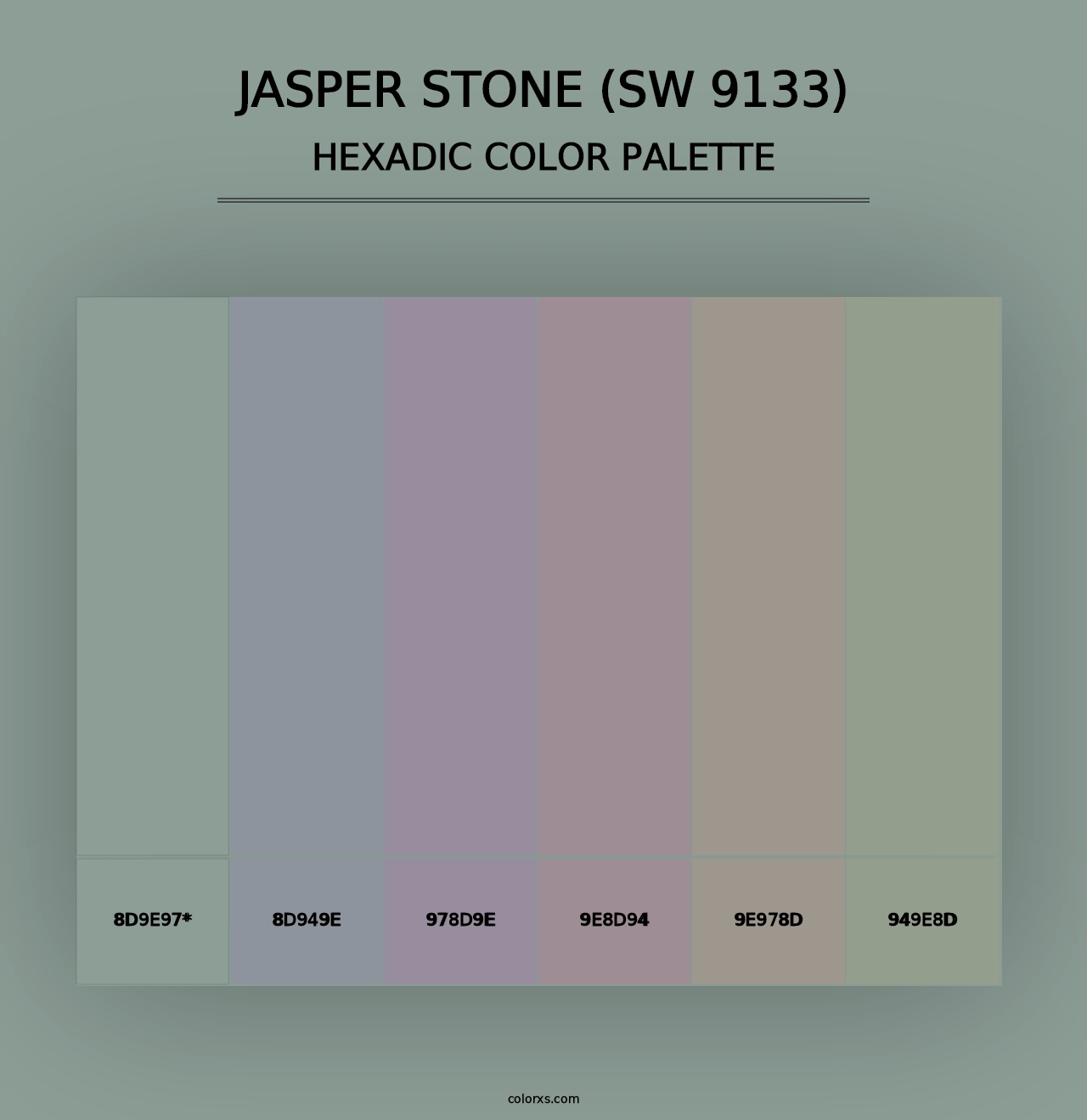 Jasper Stone (SW 9133) - Hexadic Color Palette