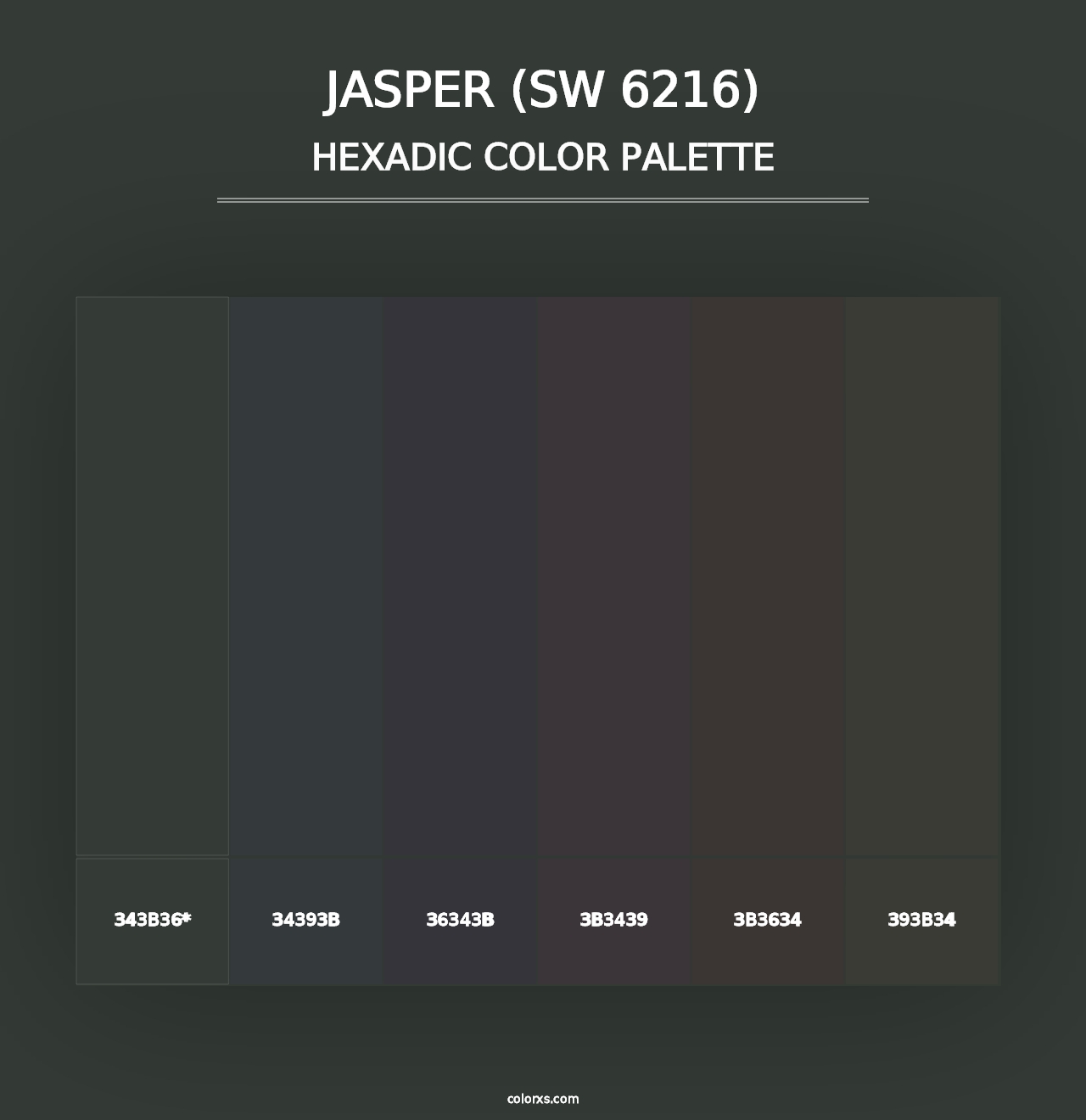 Jasper (SW 6216) - Hexadic Color Palette