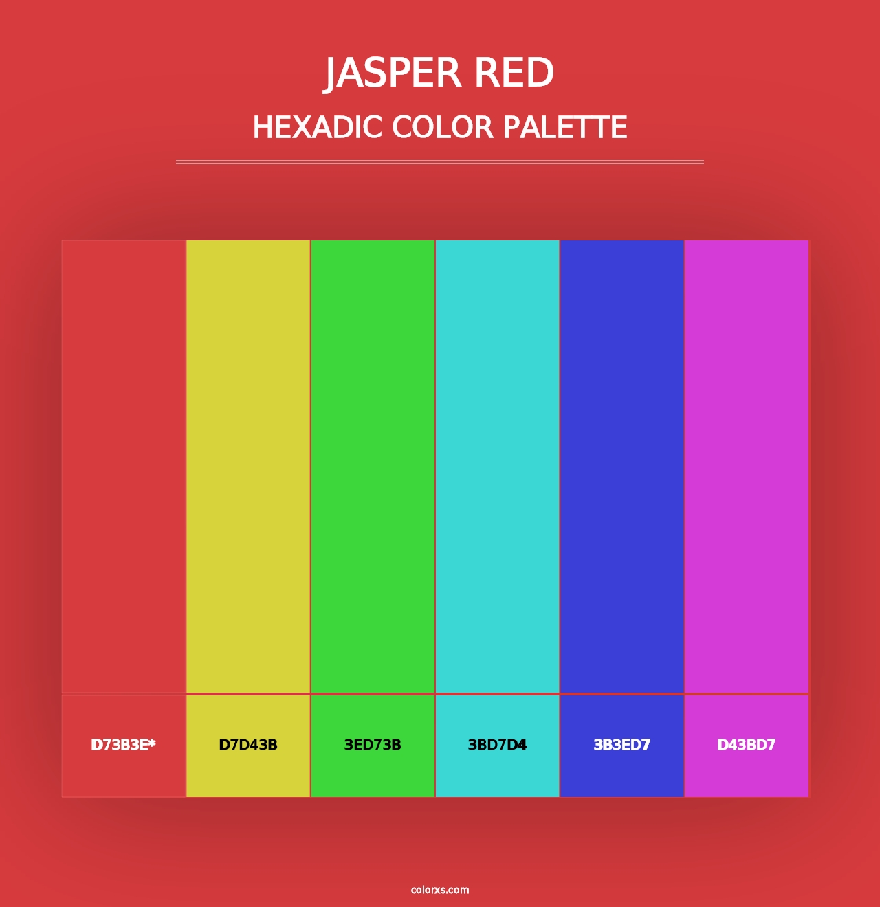 Jasper Red - Hexadic Color Palette