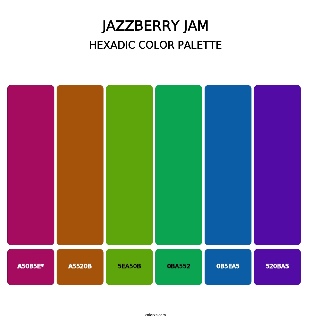 Jazzberry jam - Hexadic Color Palette