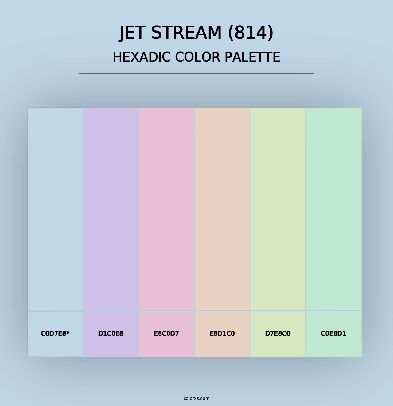 Jet Stream (814) - Hexadic Color Palette