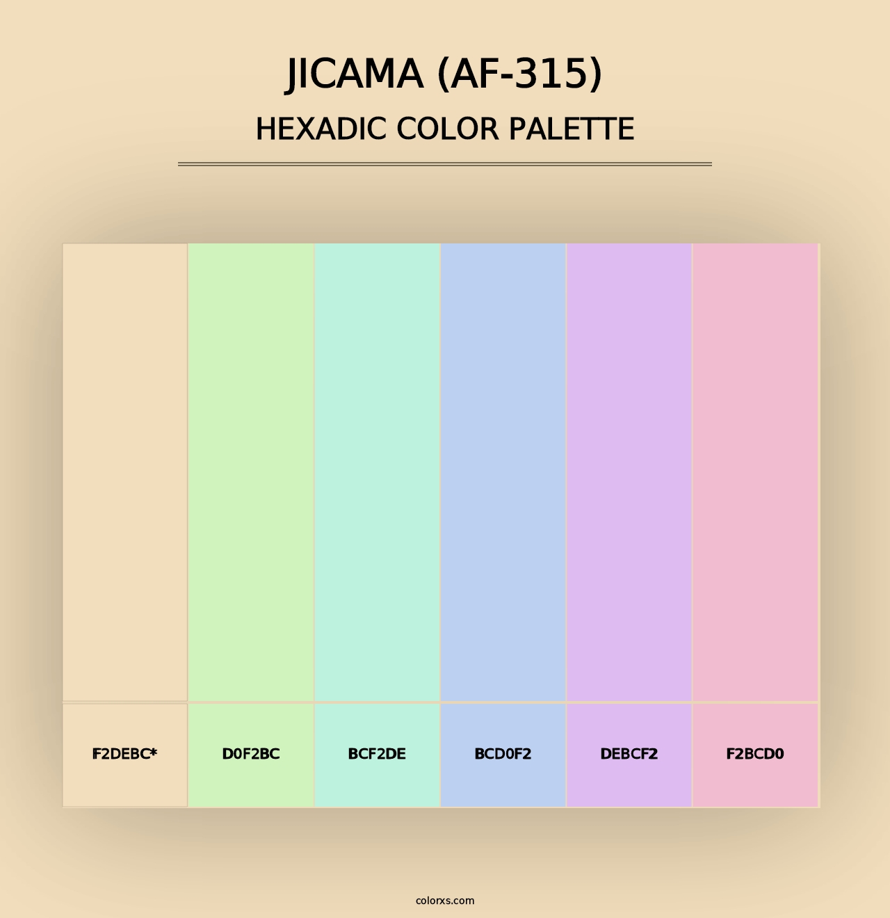 Jicama (AF-315) - Hexadic Color Palette