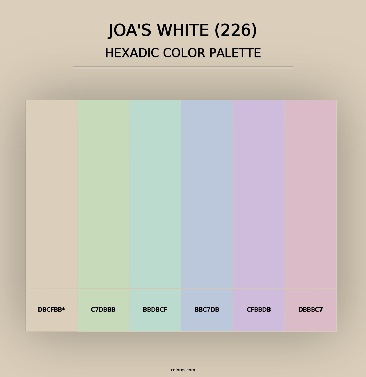 Joa's White (226) - Hexadic Color Palette