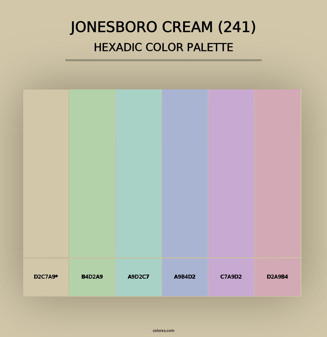 Jonesboro Cream (241) - Hexadic Color Palette