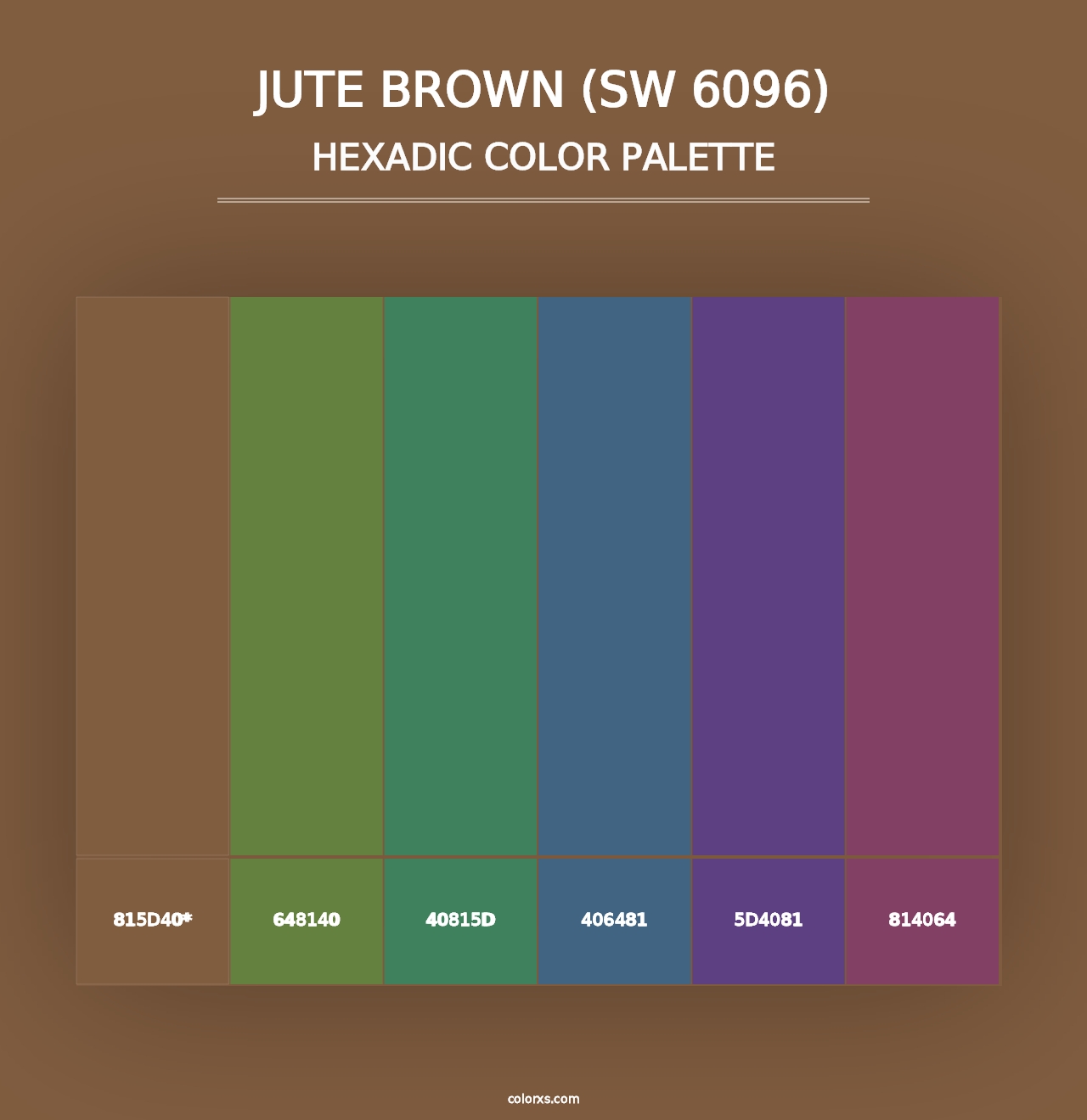 Jute Brown (SW 6096) - Hexadic Color Palette