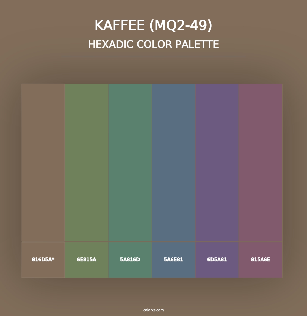 Kaffee (MQ2-49) - Hexadic Color Palette