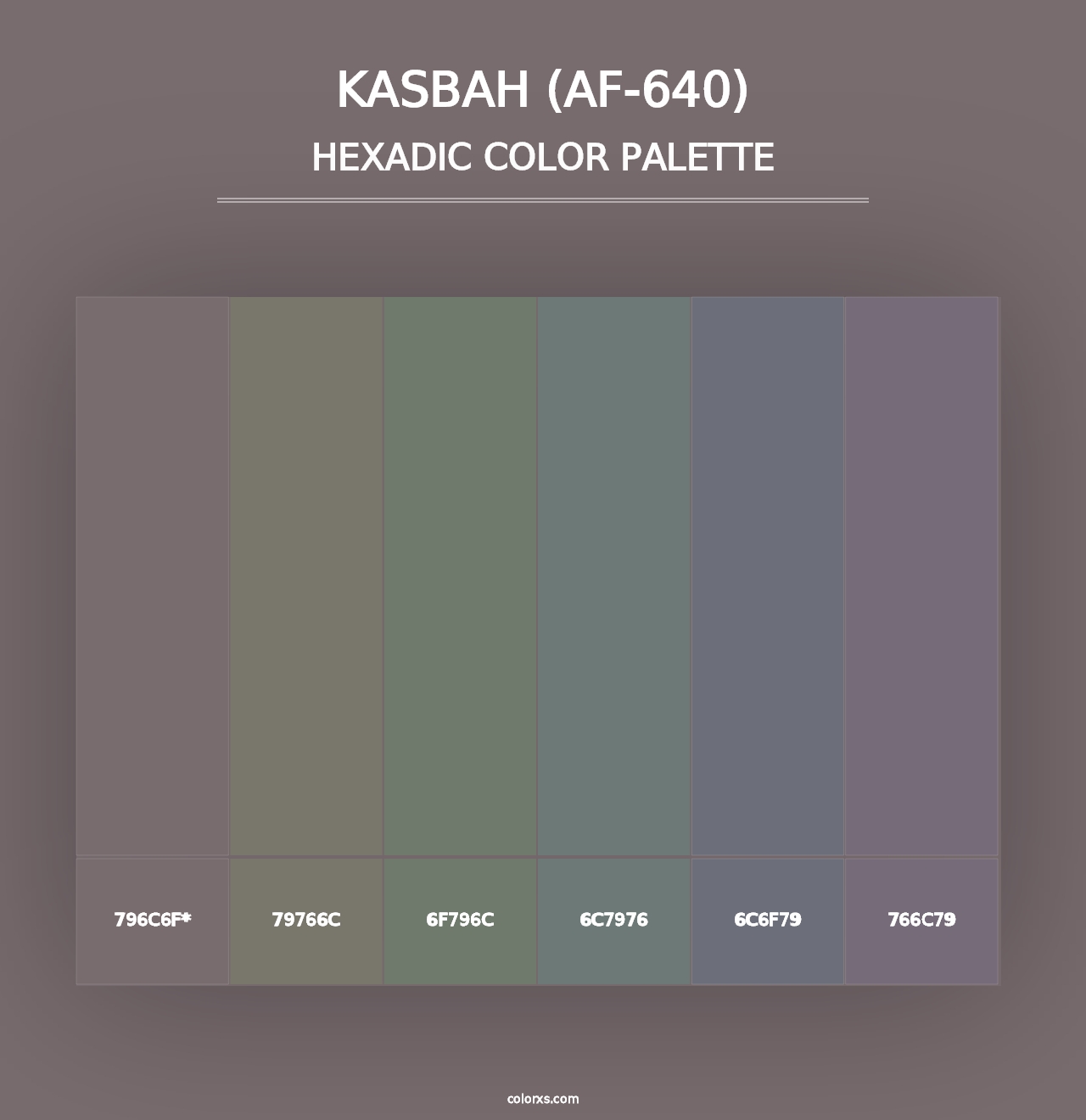 Kasbah (AF-640) - Hexadic Color Palette