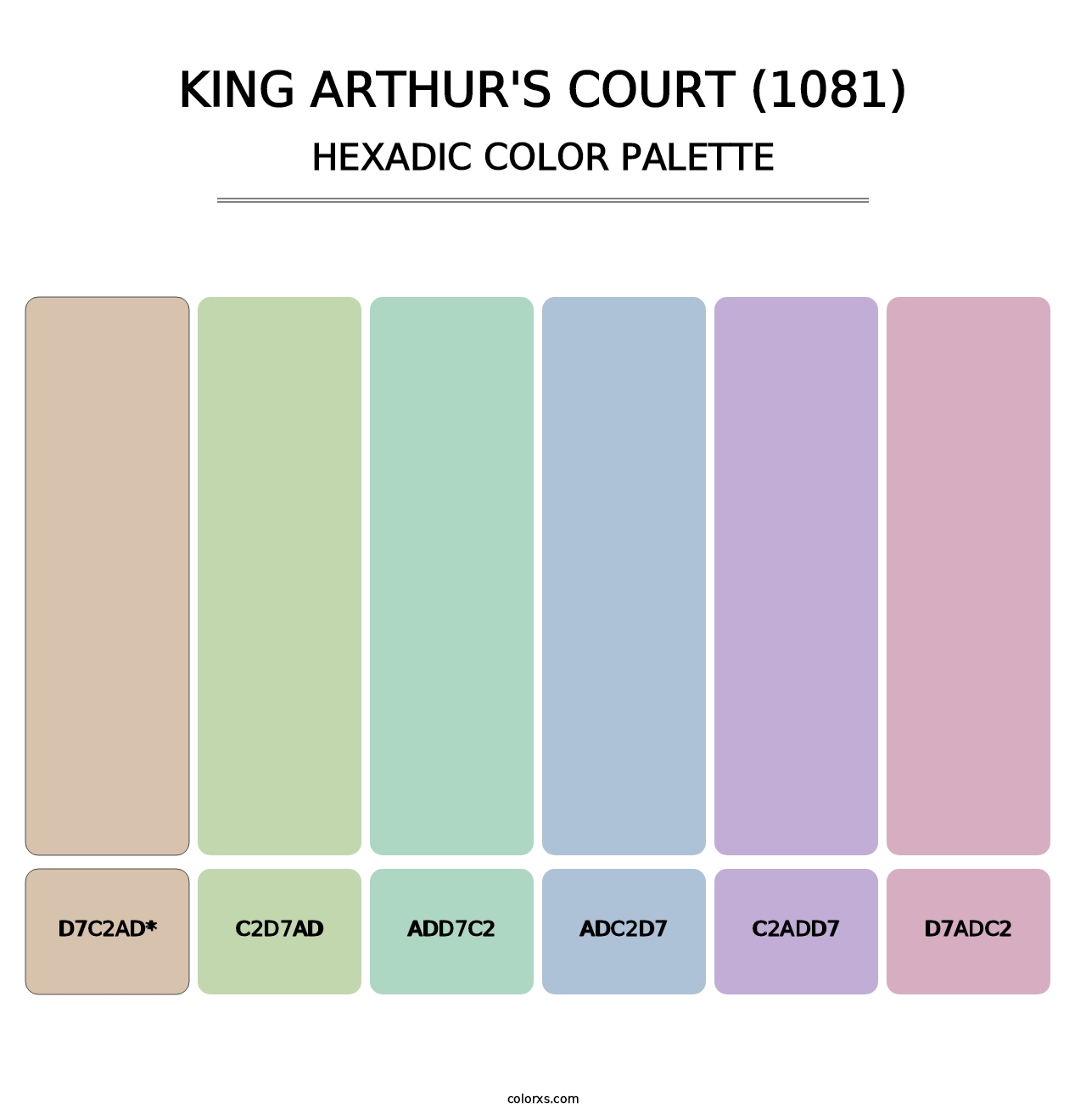 King Arthur's Court (1081) - Hexadic Color Palette