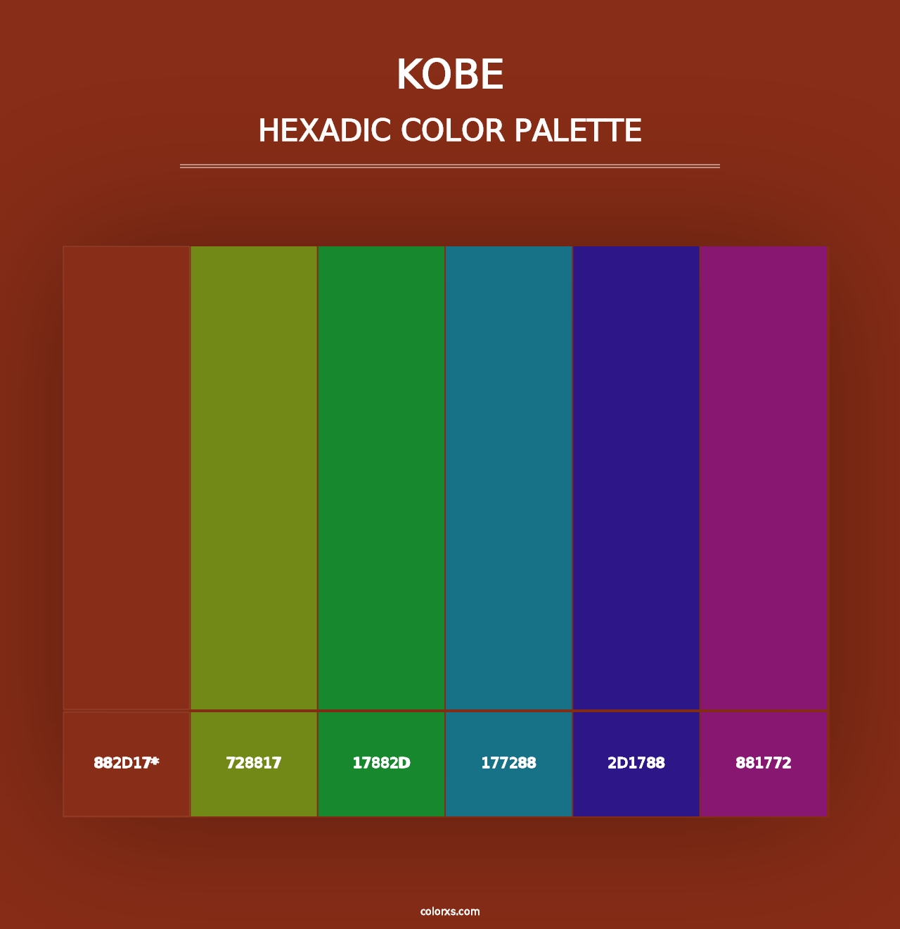 Kobe - Hexadic Color Palette