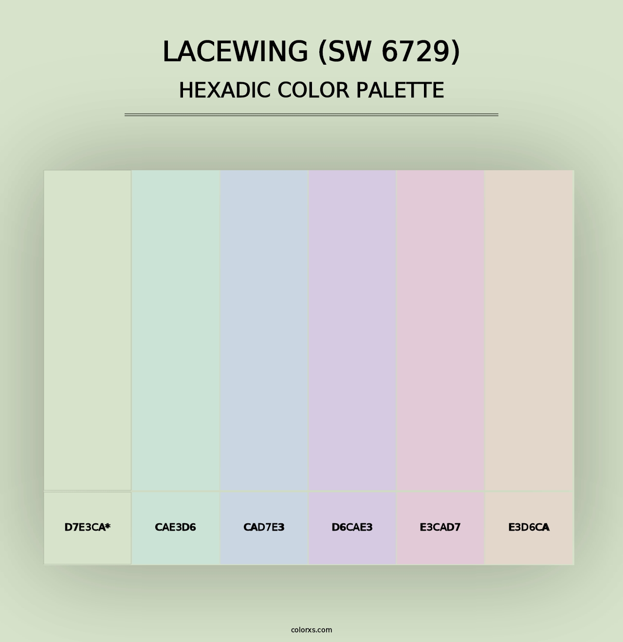 Lacewing (SW 6729) - Hexadic Color Palette