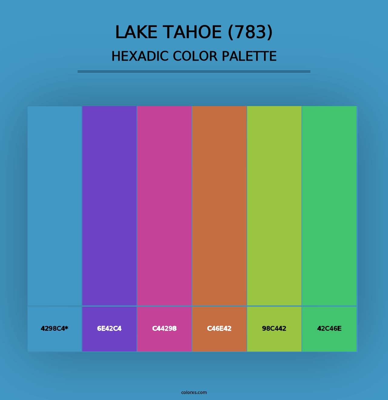 Lake Tahoe (783) - Hexadic Color Palette