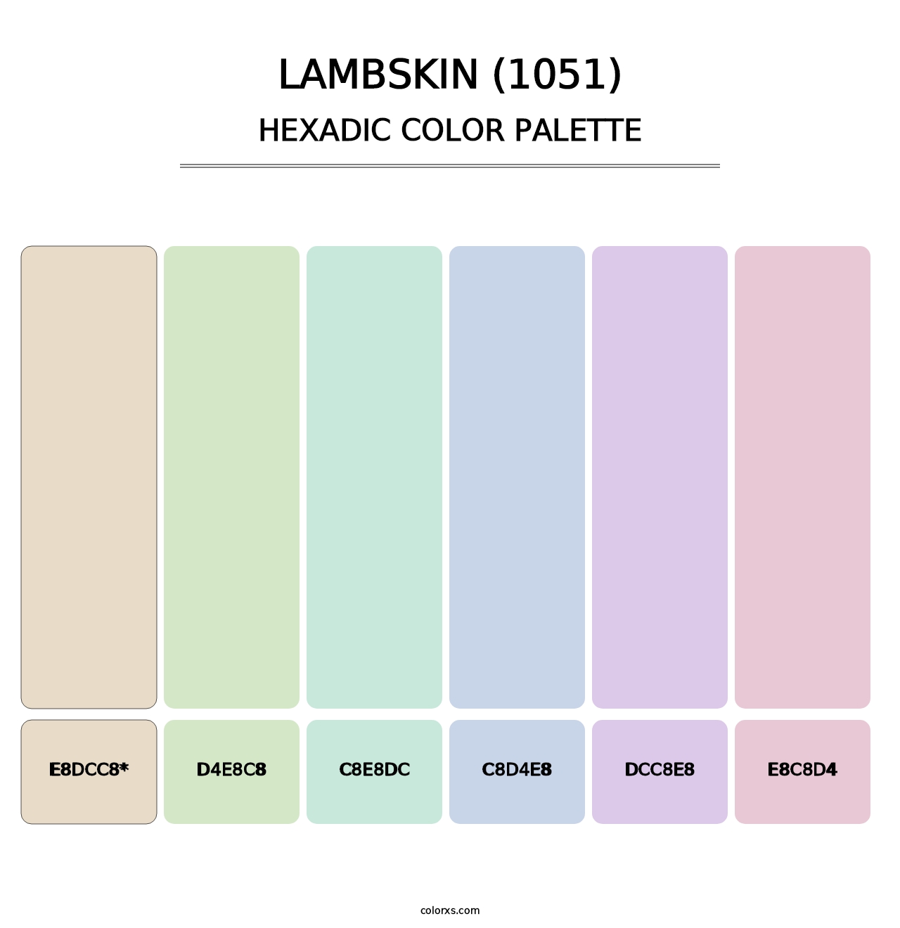 Lambskin (1051) - Hexadic Color Palette