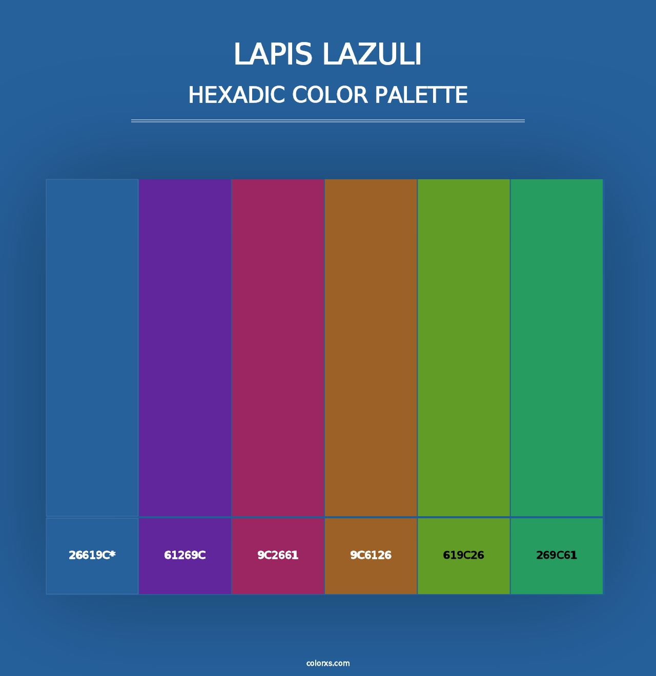 Lapis Lazuli - Hexadic Color Palette