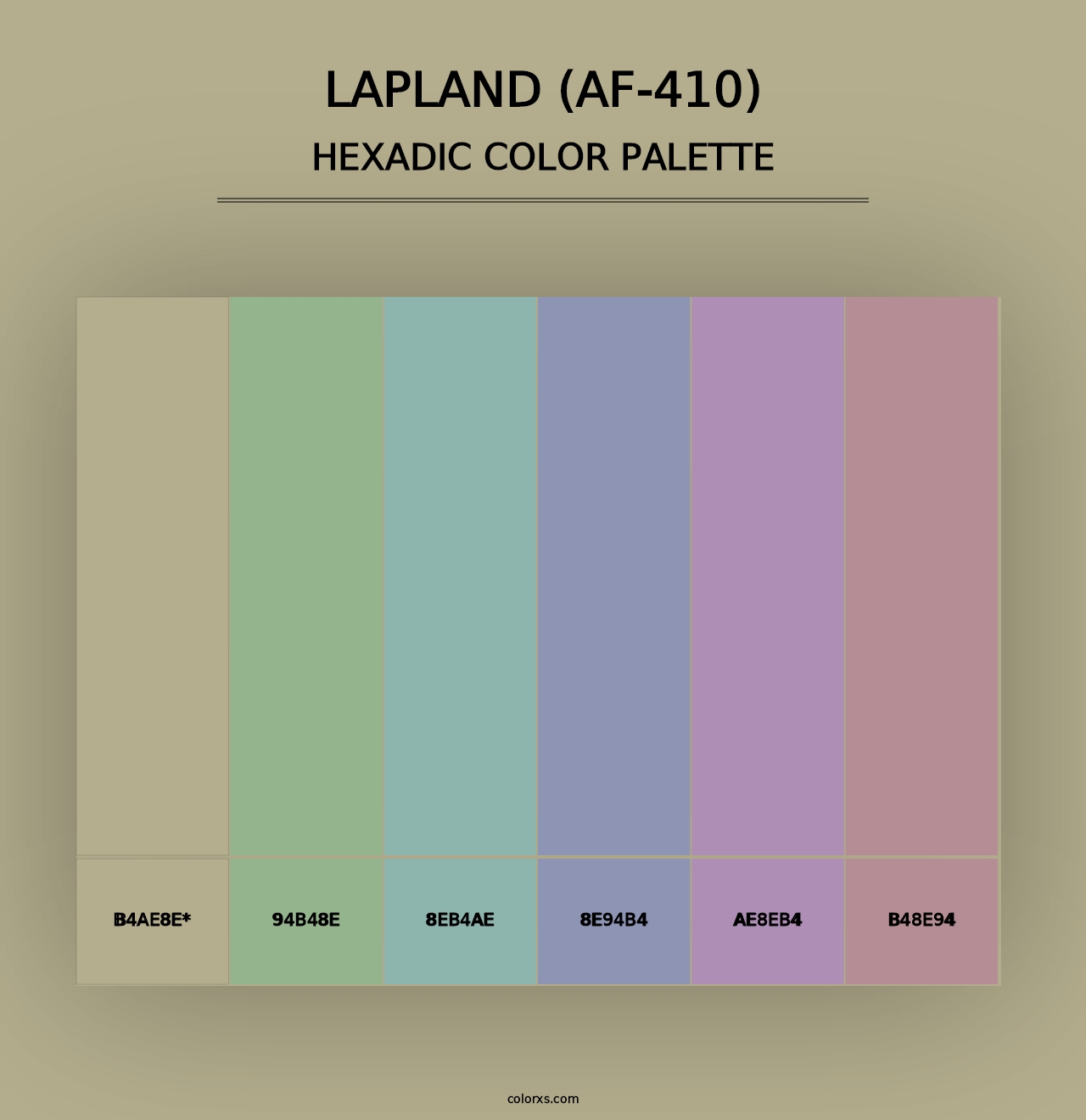 Lapland (AF-410) - Hexadic Color Palette