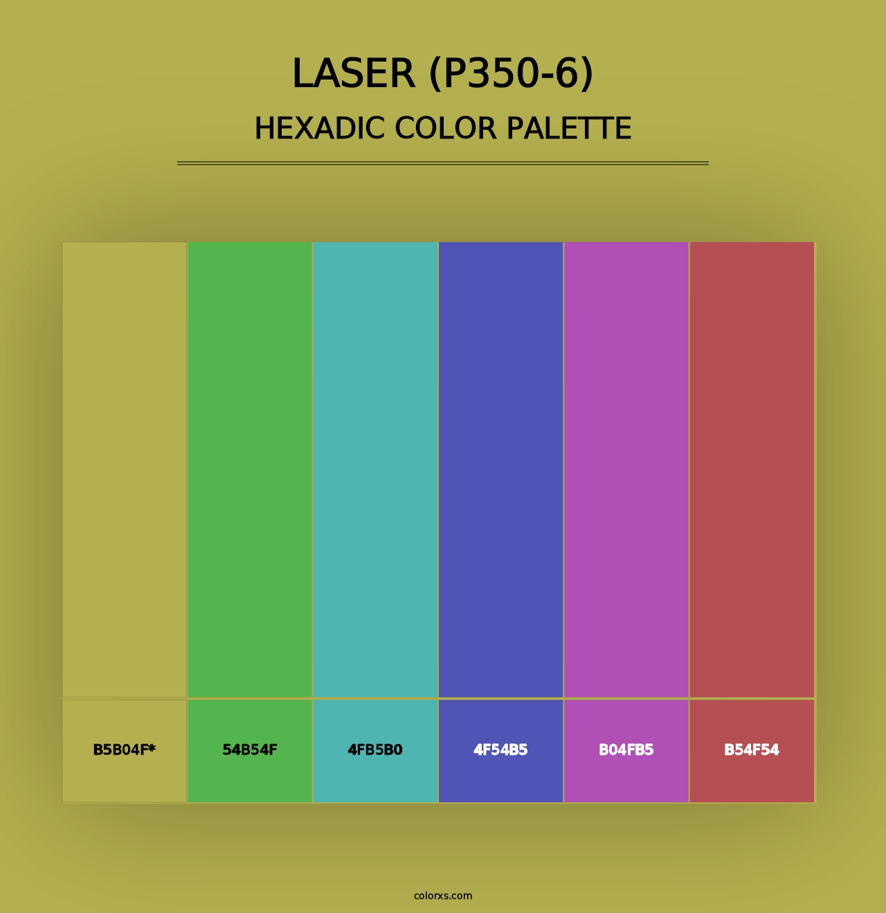 Laser (P350-6) - Hexadic Color Palette