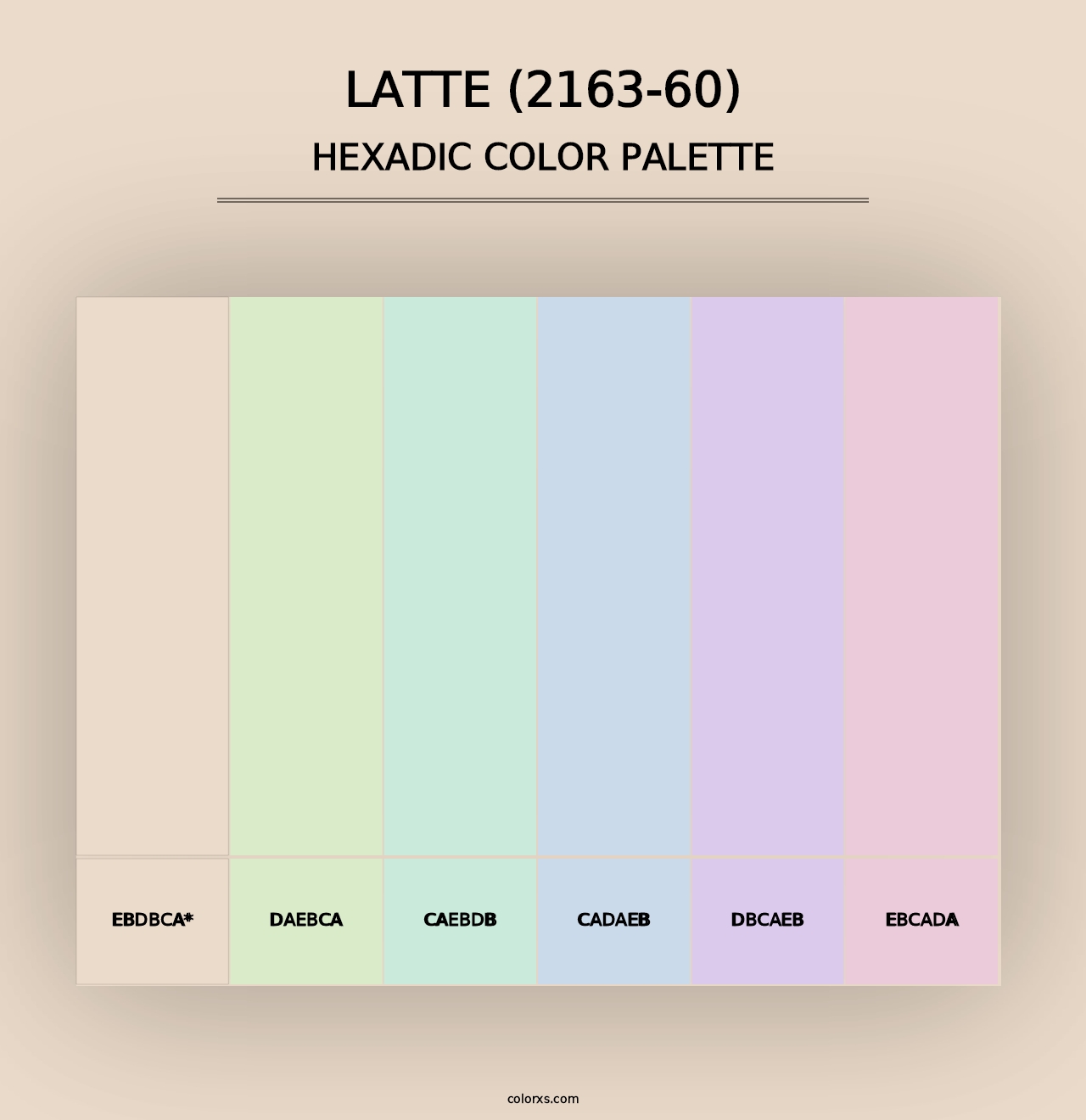 Latte (2163-60) - Hexadic Color Palette