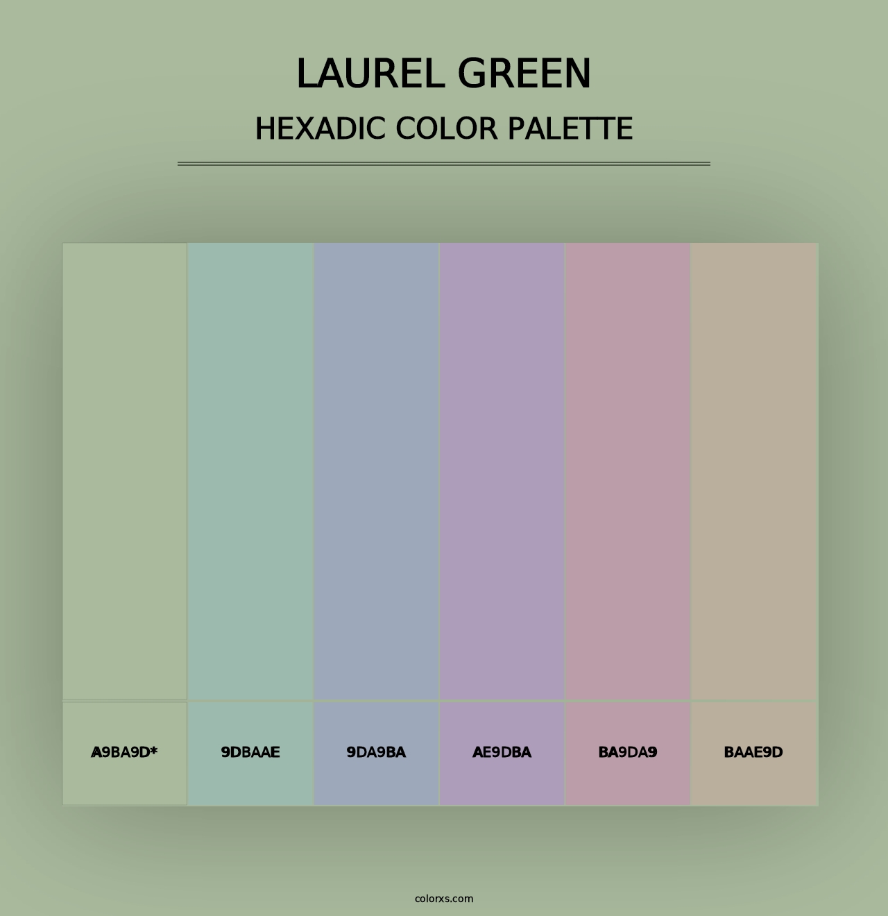 Laurel Green - Hexadic Color Palette