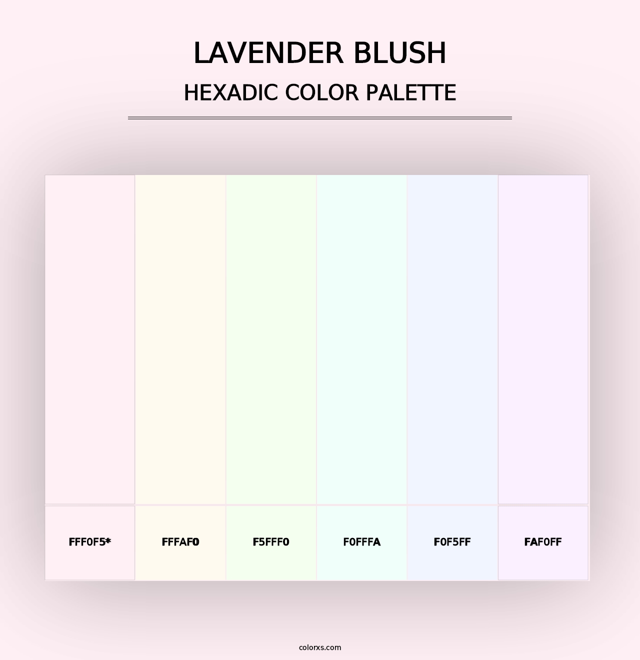 Lavender Blush - Hexadic Color Palette